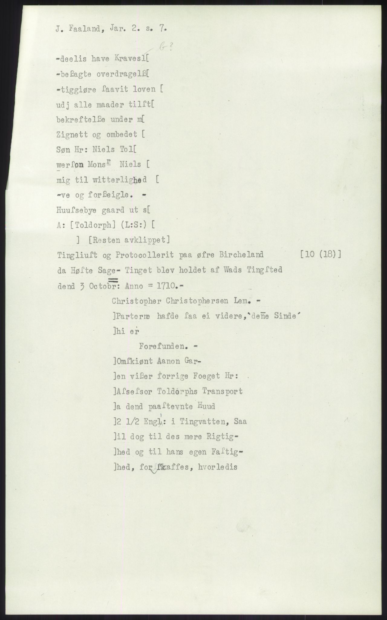 Samlinger til kildeutgivelse, Diplomavskriftsamlingen, AV/RA-EA-4053/H/Ha, p. 1077