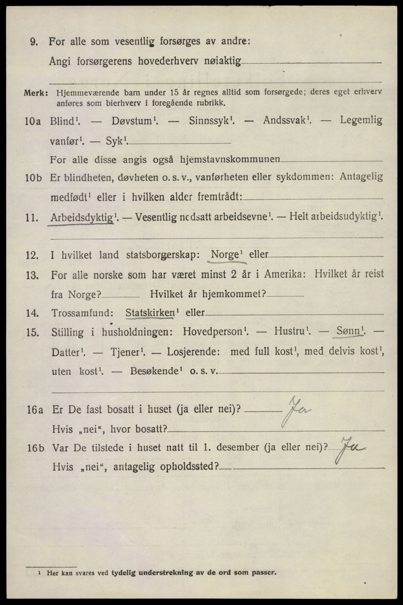 SAKO, 1920 census for Ramnes, 1920, p. 3257