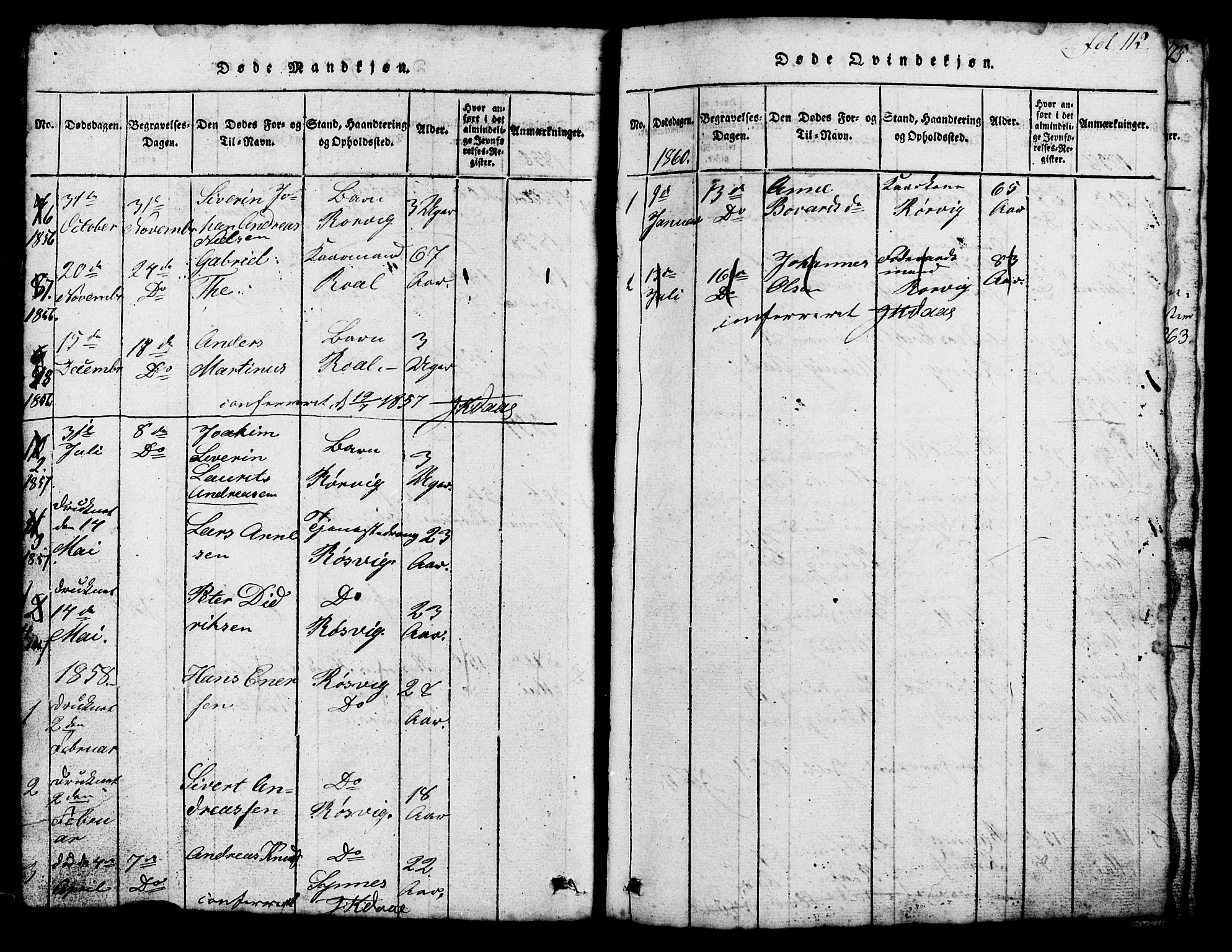 Ministerialprotokoller, klokkerbøker og fødselsregistre - Møre og Romsdal, SAT/A-1454/537/L0520: Parish register (copy) no. 537C01, 1819-1868, p. 112