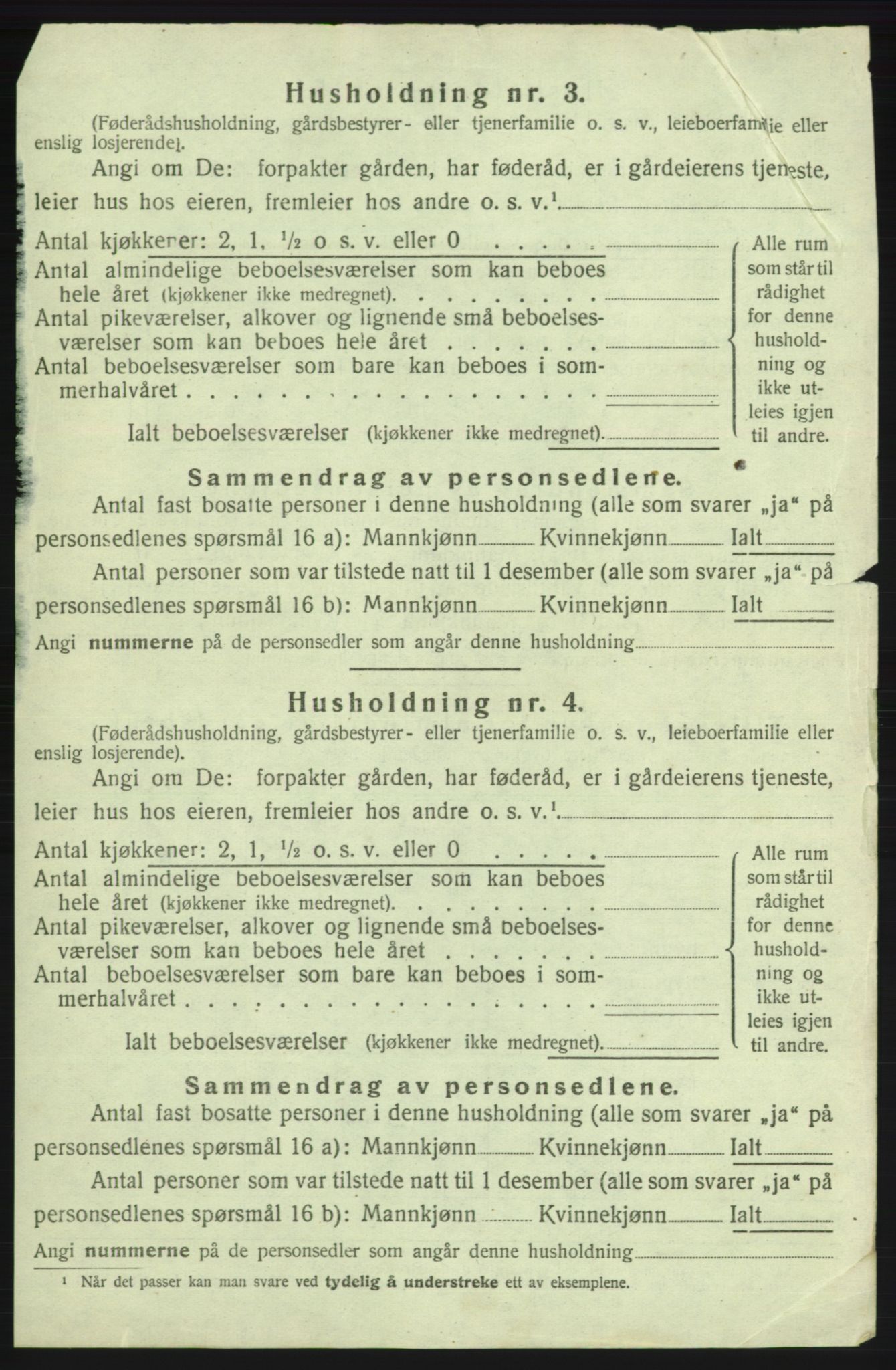 SAB, 1920 census for Kvinnherad, 1920, p. 823