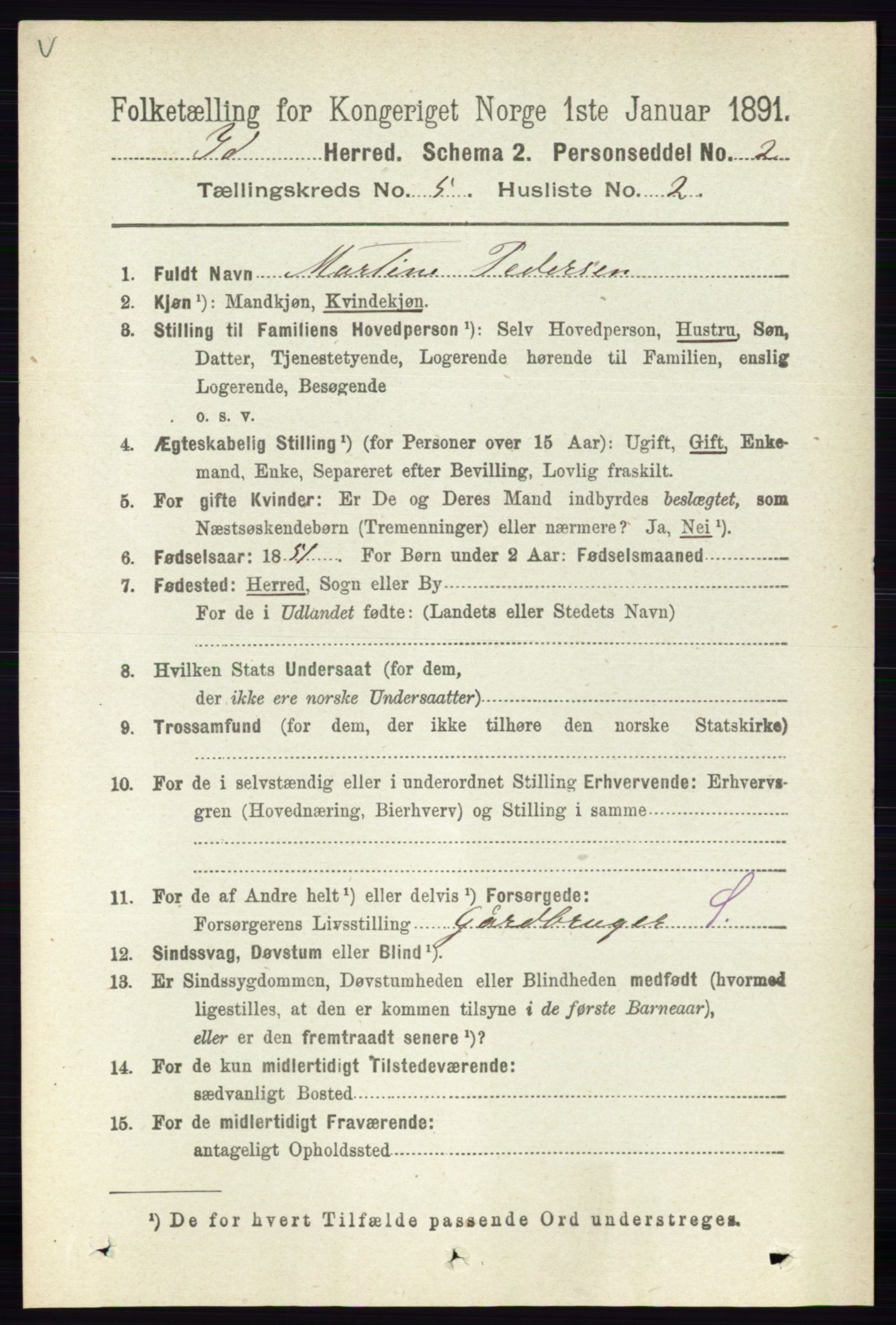 RA, 1891 census for 0117 Idd, 1891, p. 3232