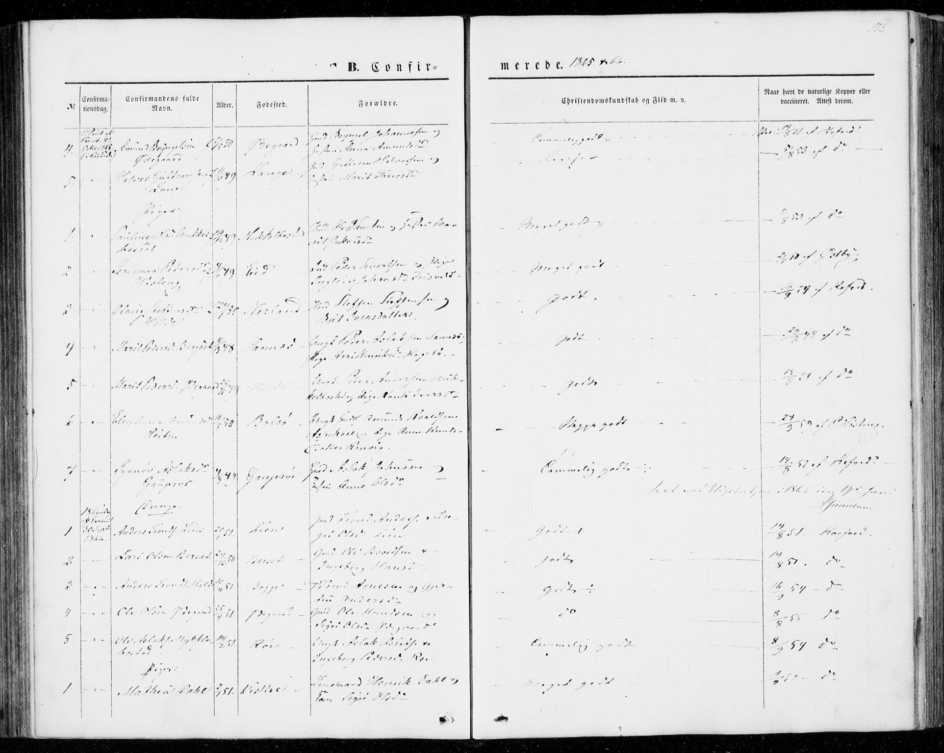 Ministerialprotokoller, klokkerbøker og fødselsregistre - Møre og Romsdal, AV/SAT-A-1454/554/L0643: Parish register (official) no. 554A01, 1846-1879, p. 152