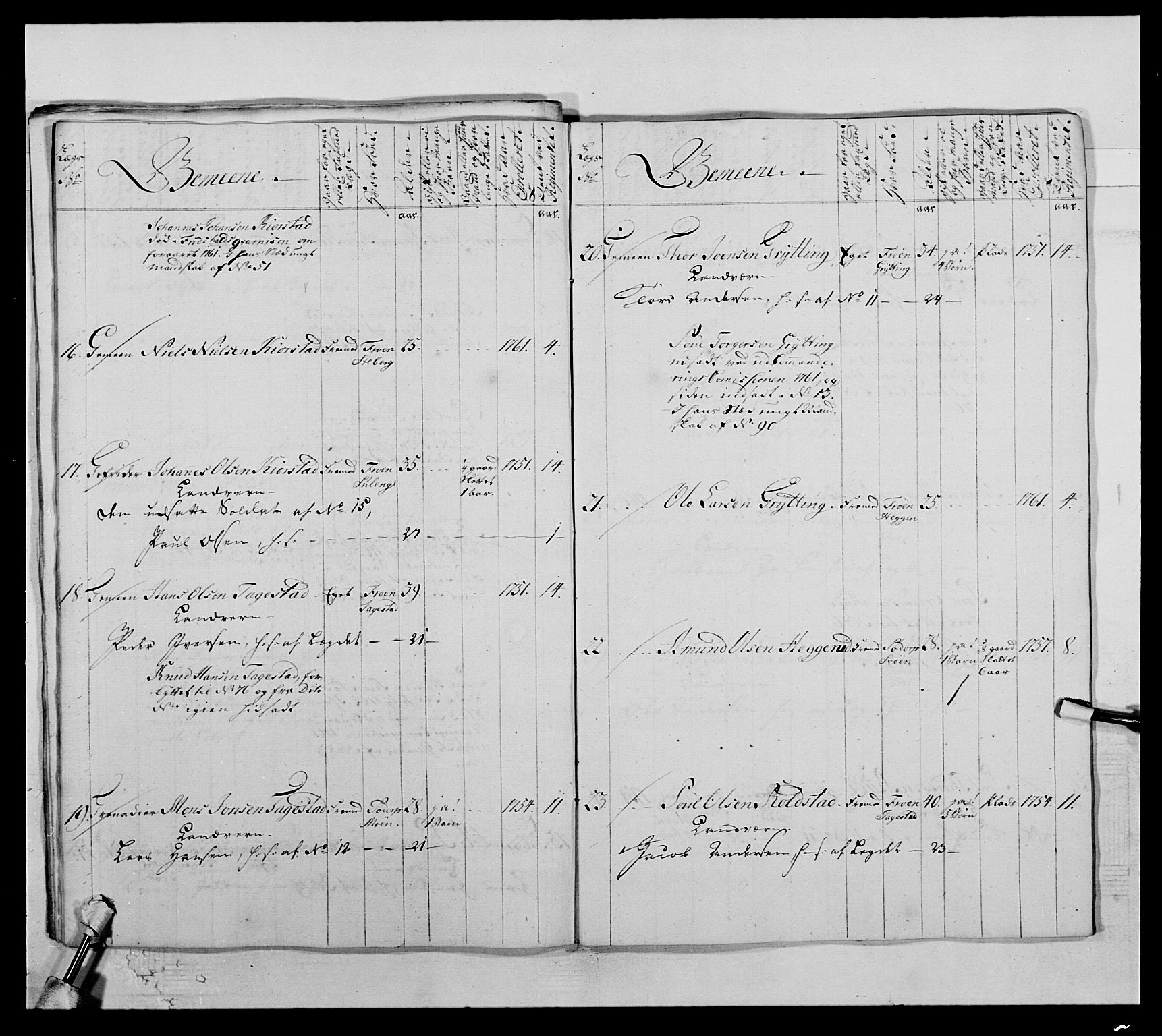Kommanderende general (KG I) med Det norske krigsdirektorium, AV/RA-EA-5419/E/Ea/L0503b: 1. Opplandske regiment, 1764-1765, p. 520