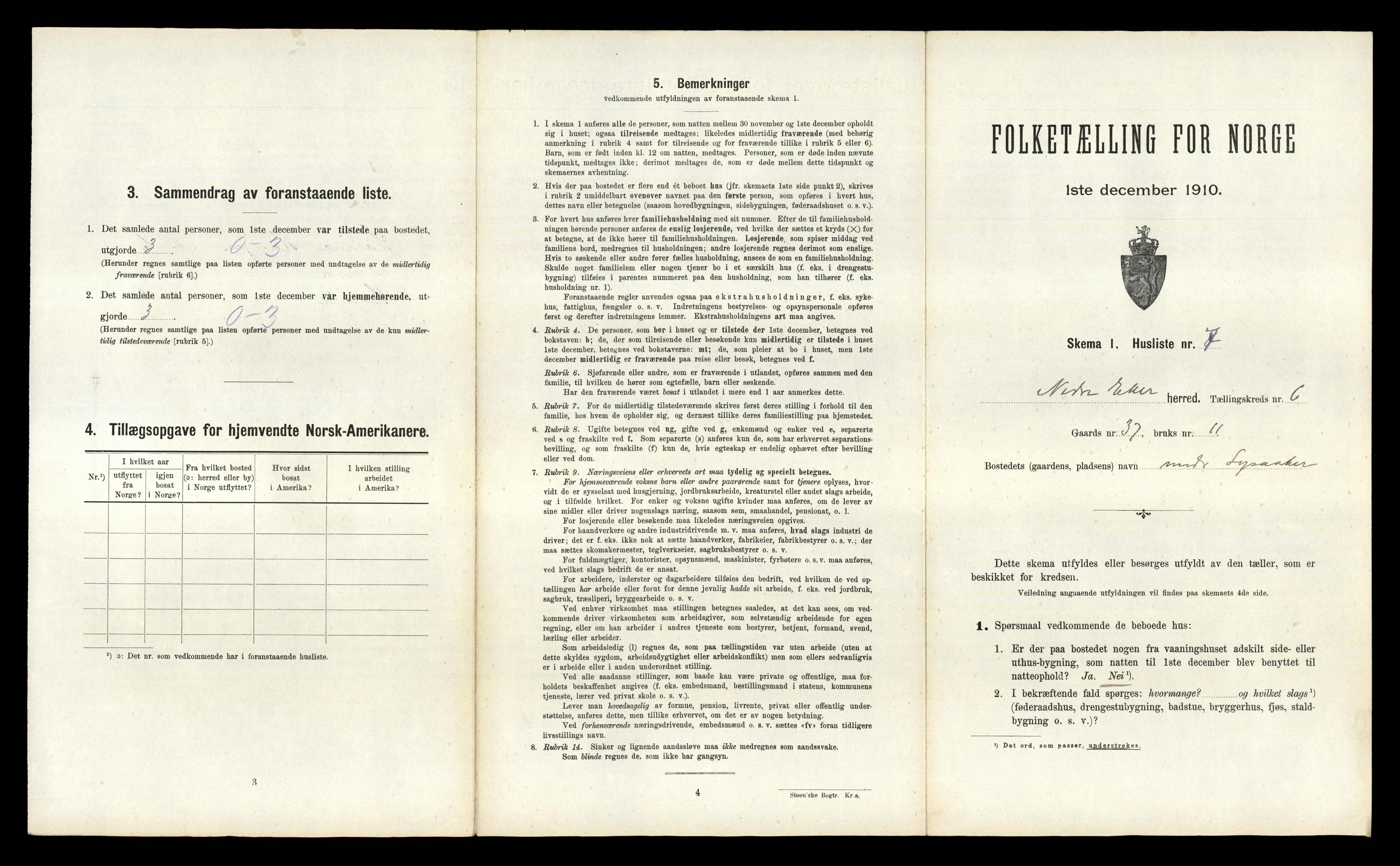 RA, 1910 census for Nedre Eiker, 1910, p. 1185