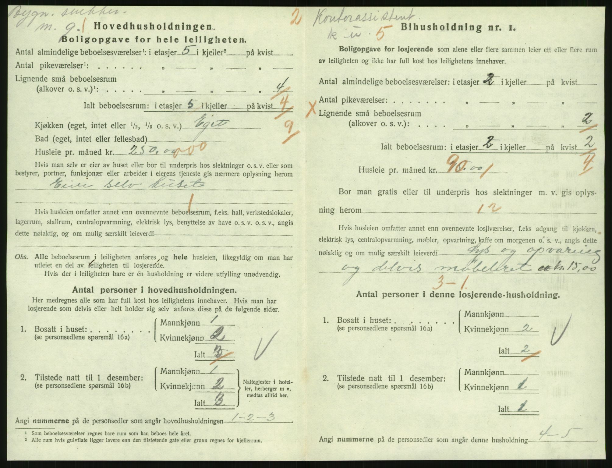 SAT, 1920 census for Molde, 1920, p. 1654