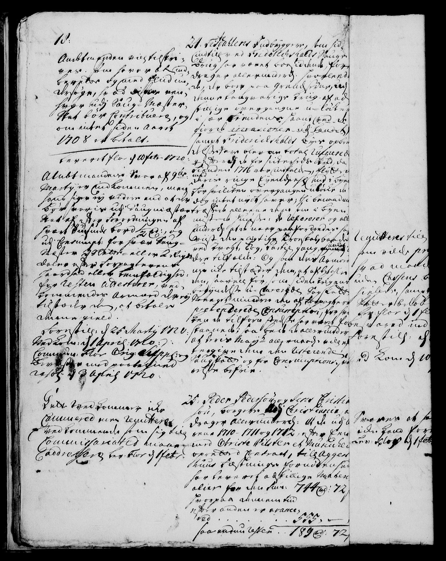 Rentekammeret, Kammerkanselliet, RA/EA-3111/G/Gh/Gha/L0001: Norsk ekstraktmemorialprotokoll, sak. 1-375 (merket RK 53.46), 1720, p. 18