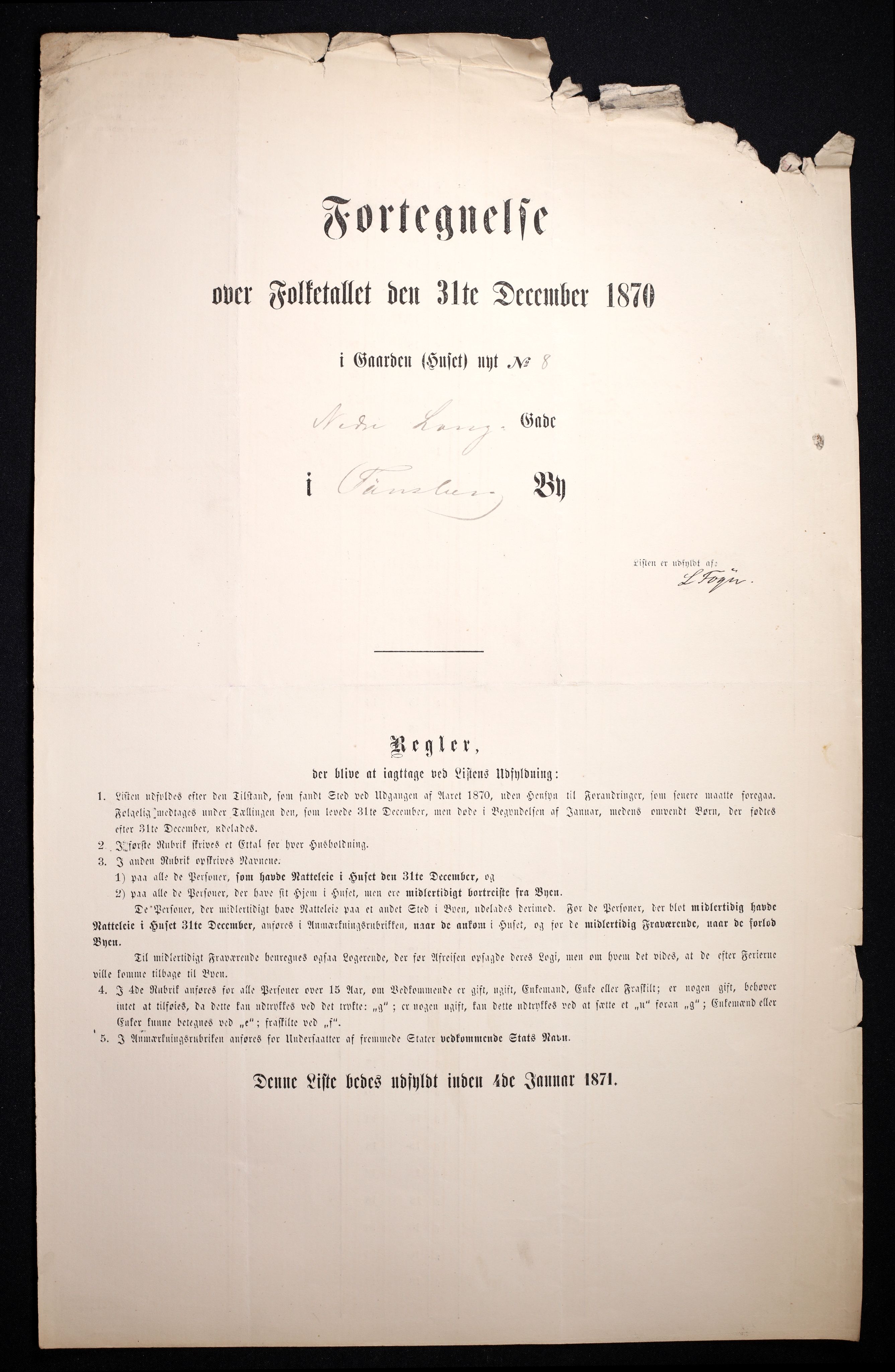 RA, 1870 census for 0705 Tønsberg, 1870, p. 34