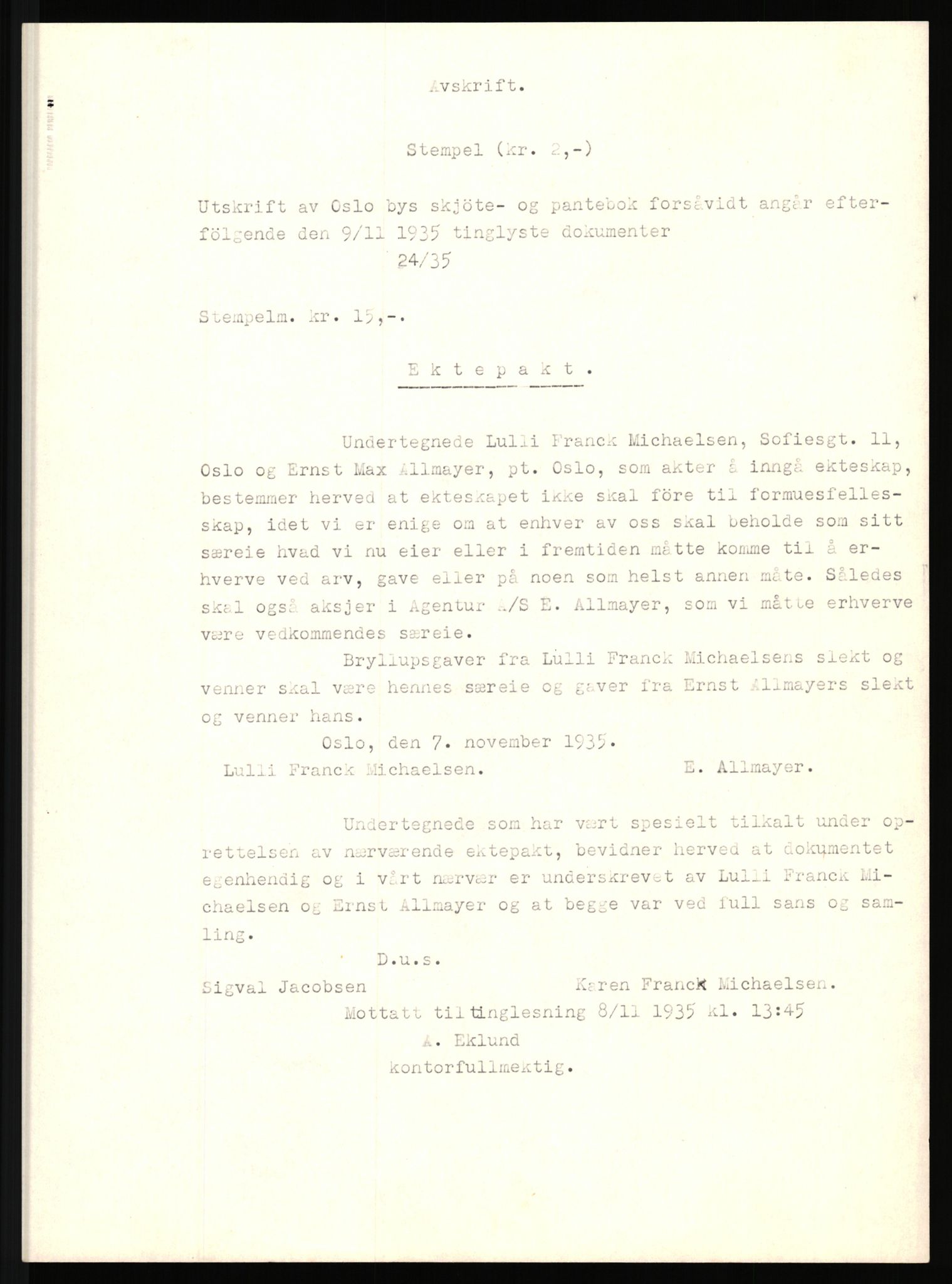 Justisdepartementet, Tilbakeføringskontoret for inndratte formuer, AV/RA-S-1564/H/Hc/Hcc/L0917: --, 1945-1947, p. 394