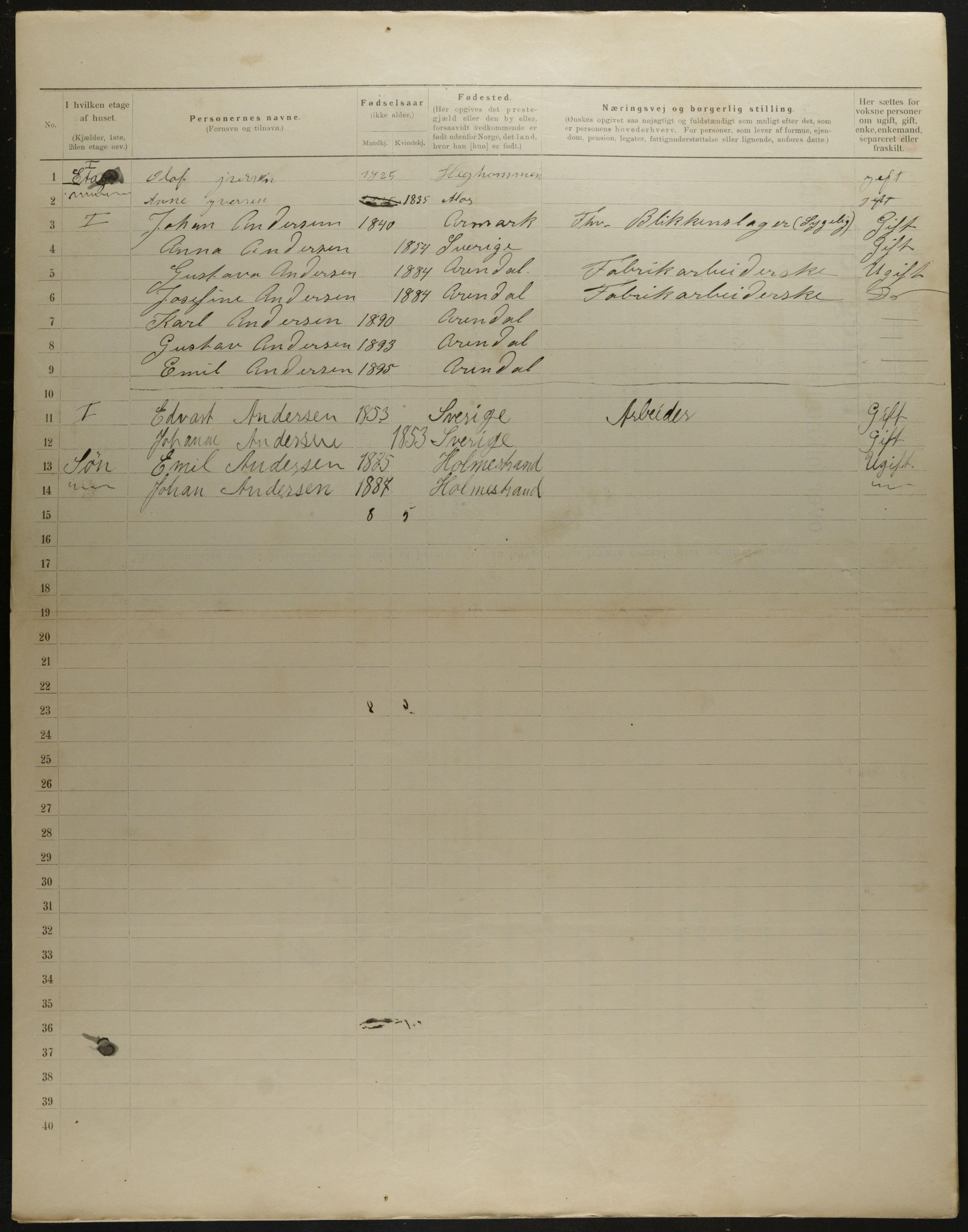 OBA, Municipal Census 1901 for Kristiania, 1901, p. 8946