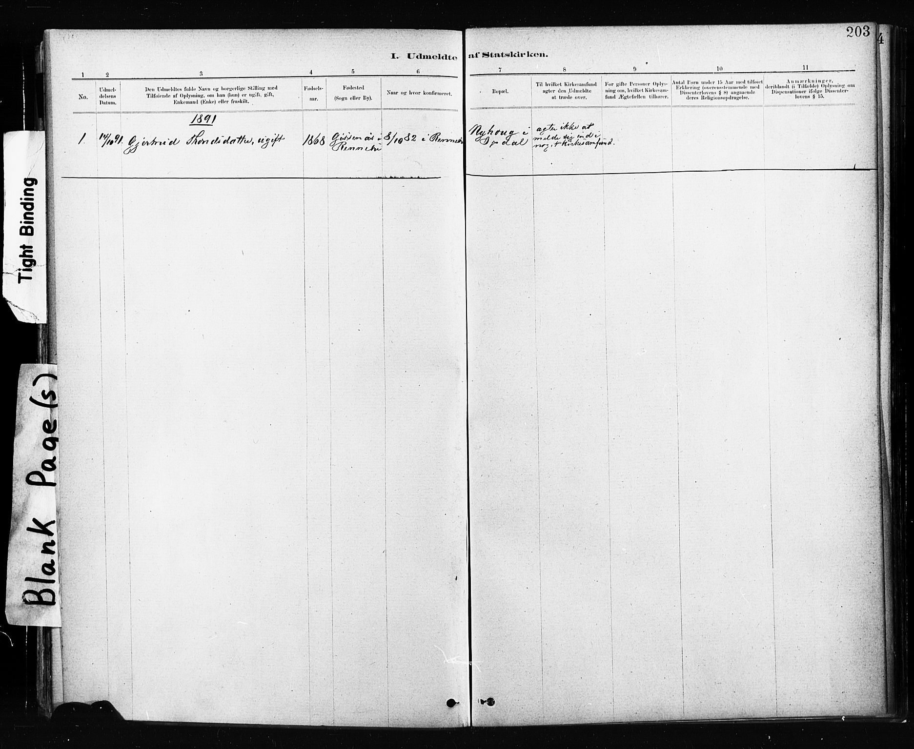 Ministerialprotokoller, klokkerbøker og fødselsregistre - Sør-Trøndelag, SAT/A-1456/674/L0871: Parish register (official) no. 674A03, 1880-1896, p. 203