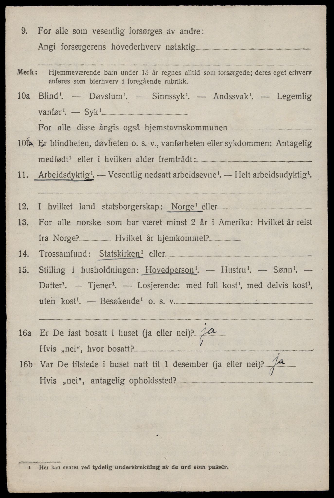 SAST, 1920 census for Hetland, 1920, p. 5210