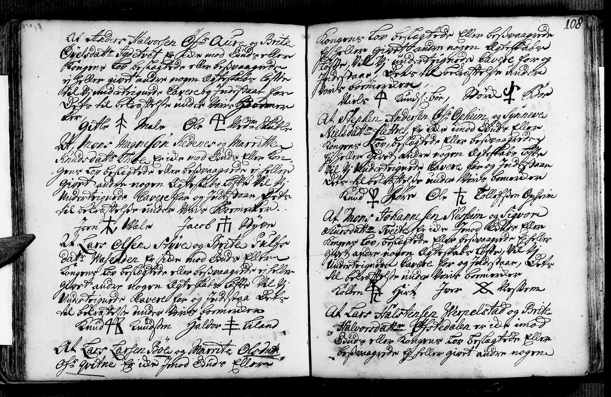 Voss sokneprestembete, AV/SAB-A-79001/H/Haa: Parish register (official) no. A 2, 1709-1730, p. 108