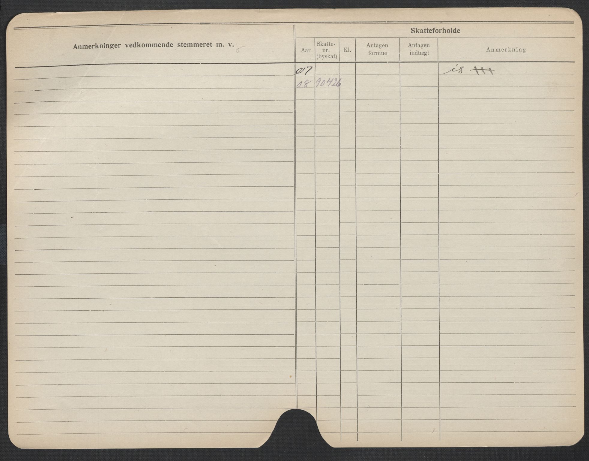 Oslo folkeregister, Registerkort, AV/SAO-A-11715/F/Fa/Fac/L0010: Menn, 1906-1914, p. 554b