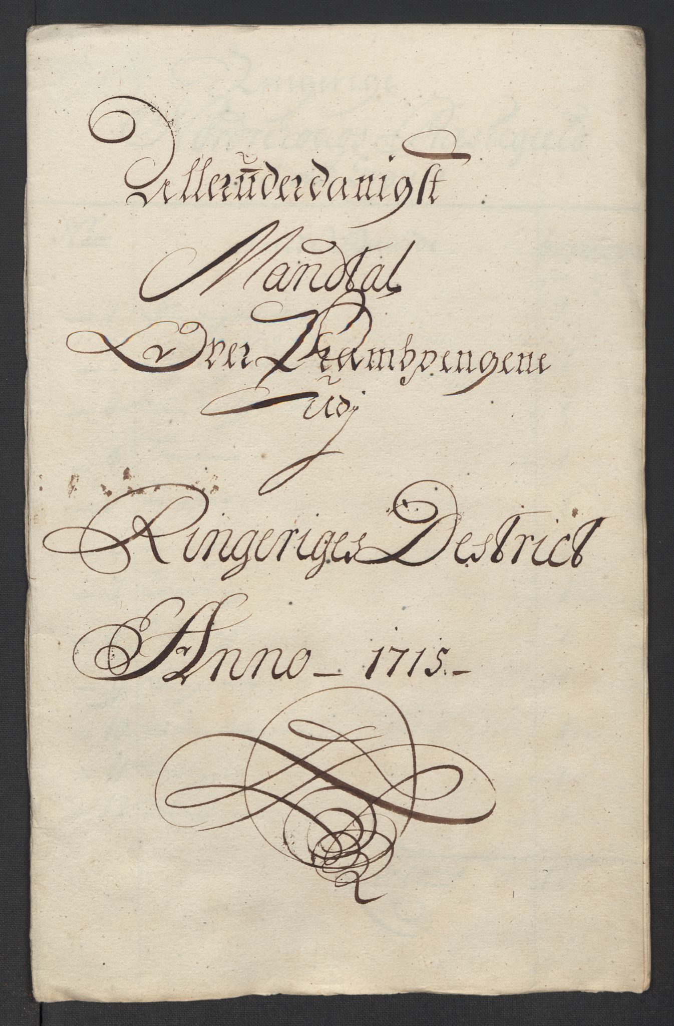 Rentekammeret inntil 1814, Reviderte regnskaper, Fogderegnskap, RA/EA-4092/R23/L1473: Fogderegnskap Ringerike og Hallingdal, 1715, p. 175