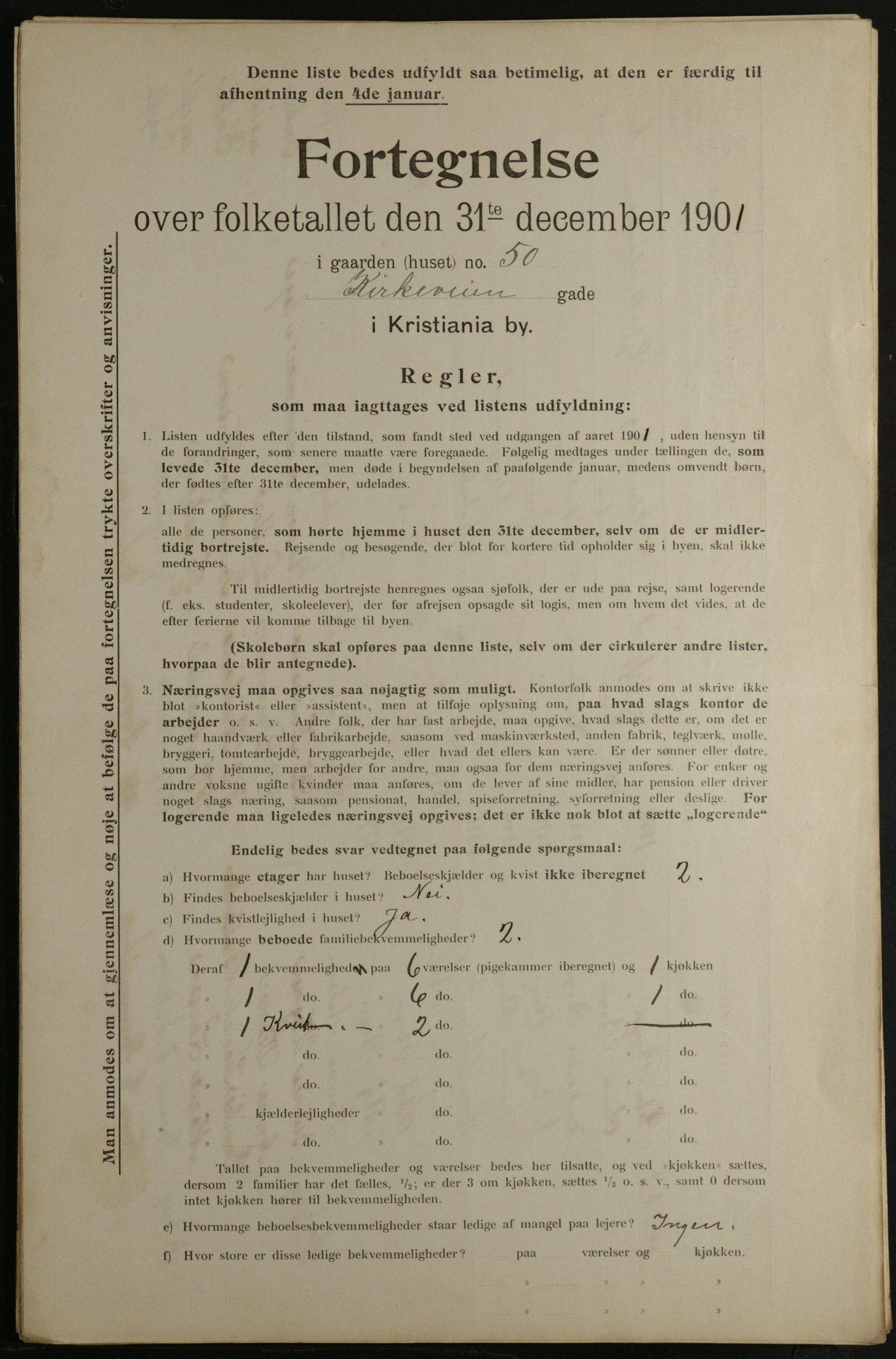 OBA, Municipal Census 1901 for Kristiania, 1901, p. 7943