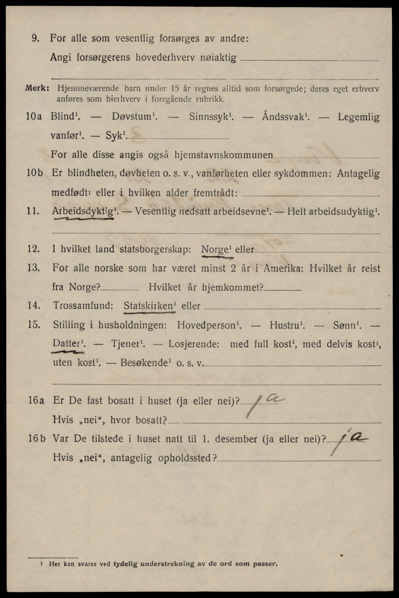 SAKO, 1920 census for Vinje, 1920, p. 1238