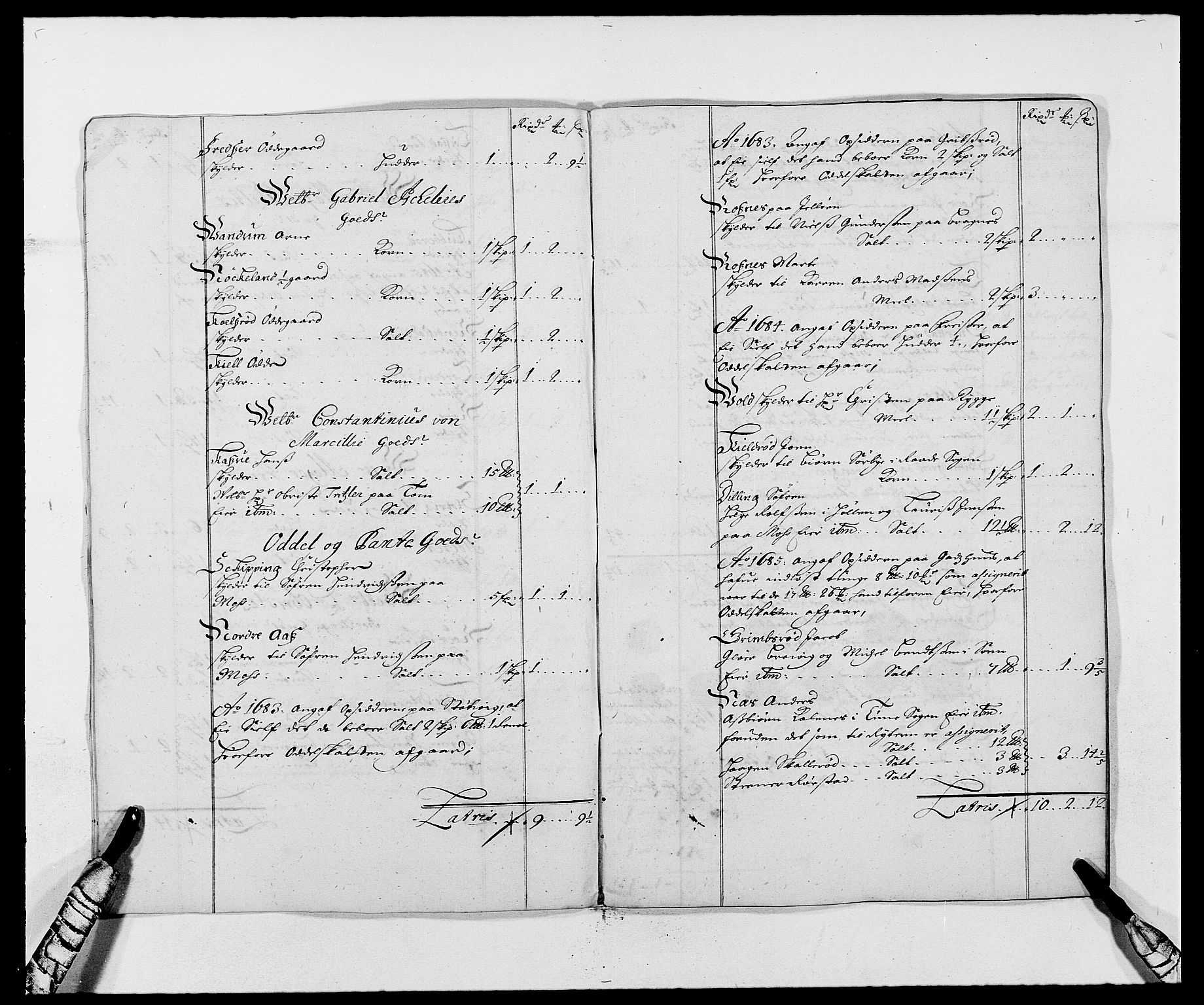 Rentekammeret inntil 1814, Reviderte regnskaper, Fogderegnskap, AV/RA-EA-4092/R02/L0105: Fogderegnskap Moss og Verne kloster, 1685-1687, p. 219