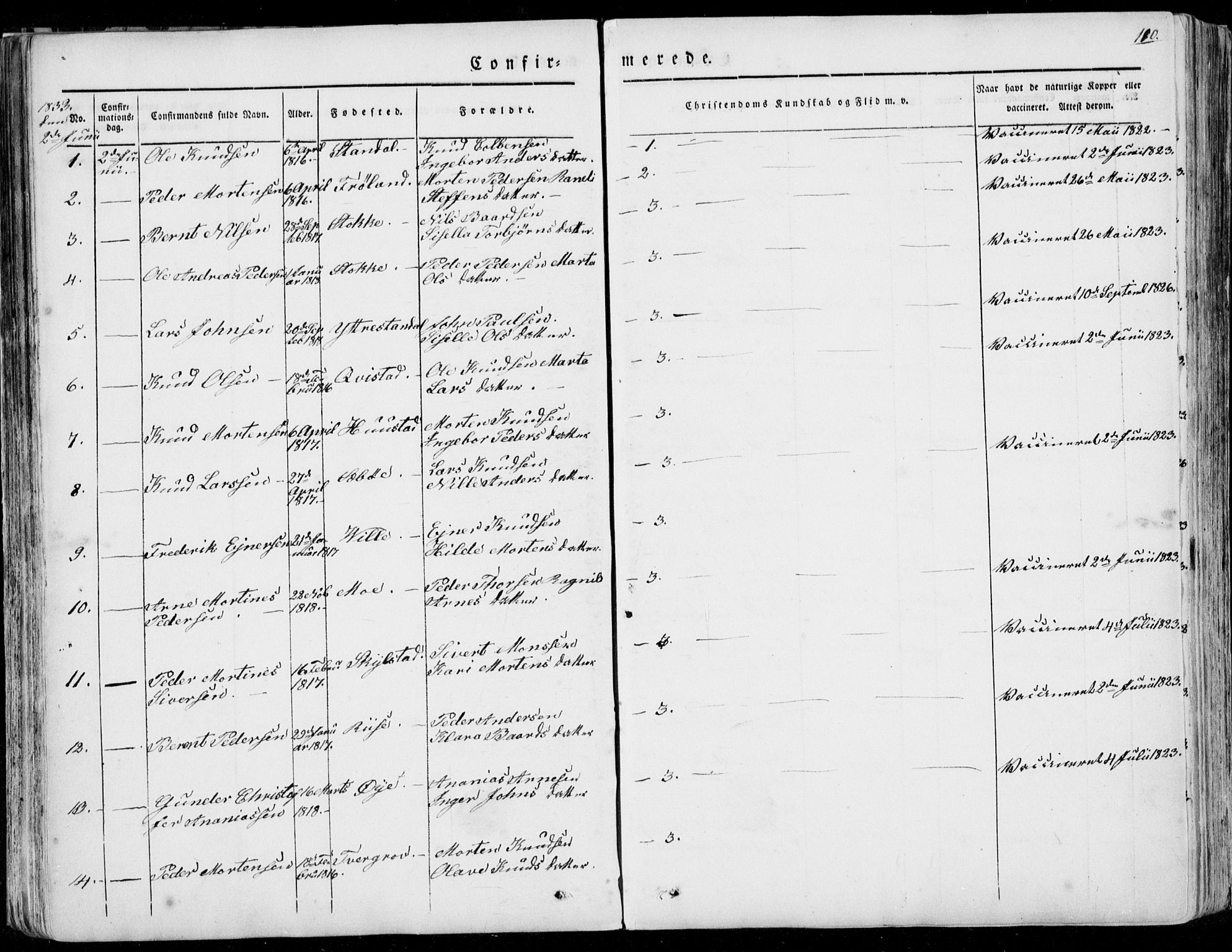 Ministerialprotokoller, klokkerbøker og fødselsregistre - Møre og Romsdal, AV/SAT-A-1454/515/L0208: Parish register (official) no. 515A04, 1830-1846, p. 110