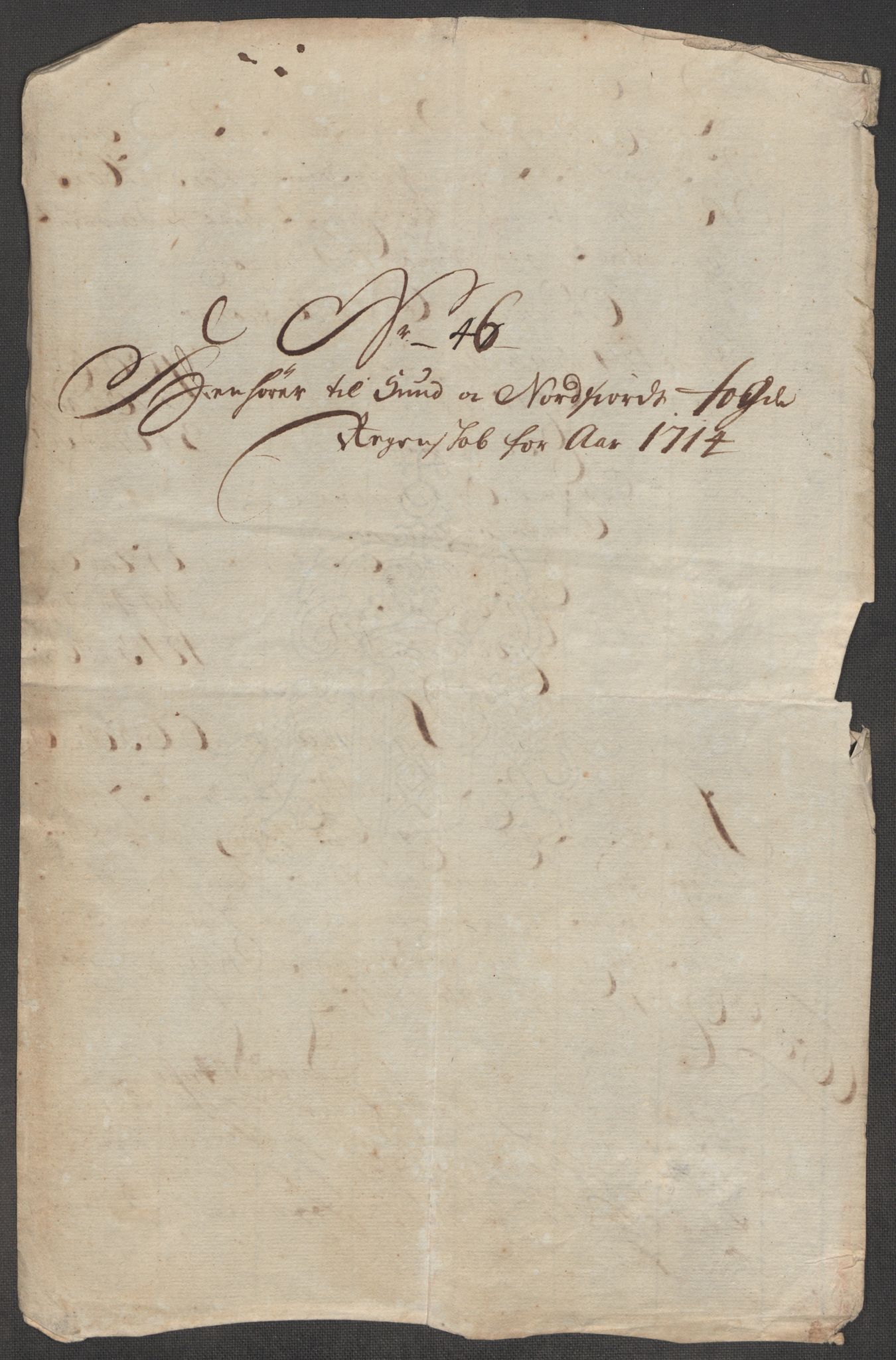 Rentekammeret inntil 1814, Reviderte regnskaper, Fogderegnskap, AV/RA-EA-4092/R53/L3438: Fogderegnskap Sunn- og Nordfjord, 1714, p. 364