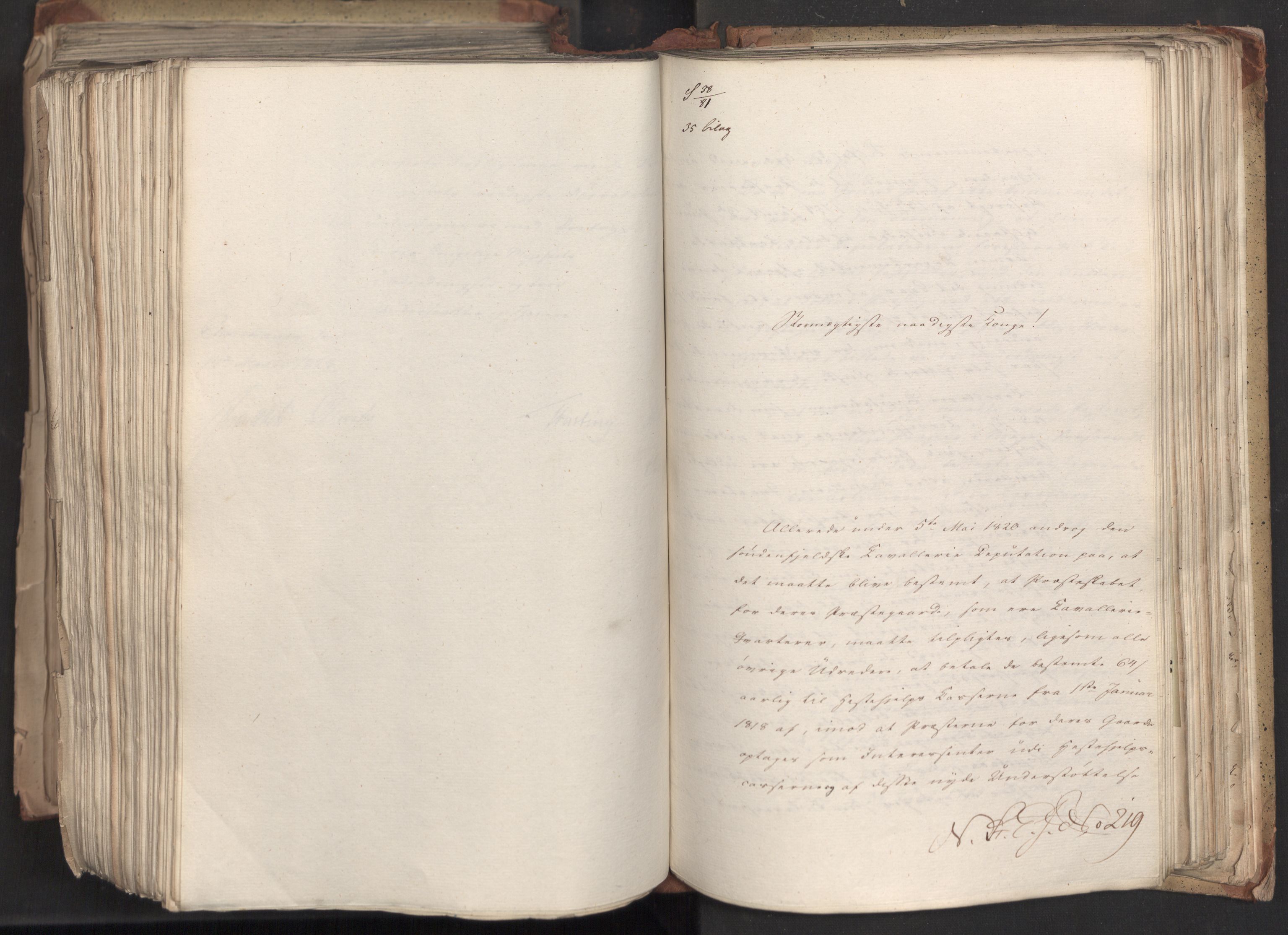 Statsrådsavdelingen i Stockholm, AV/RA-S-1003/D/Da/L0033: Regjeringsinnstillinger nr. 1-274, 1823, p. 557