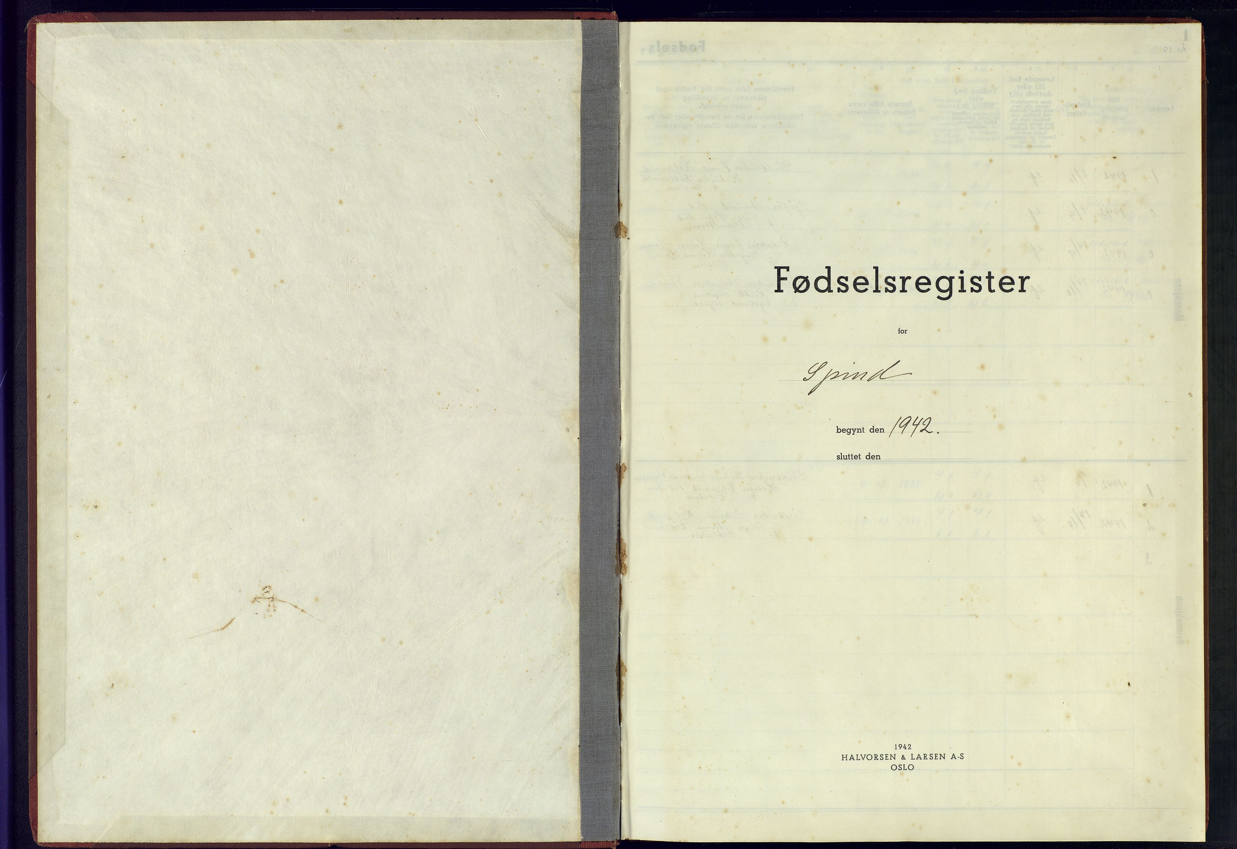 Herad sokneprestkontor, SAK/1111-0018/J/Jb/L0002: Birth register no. A-VI-3, 1942-1946