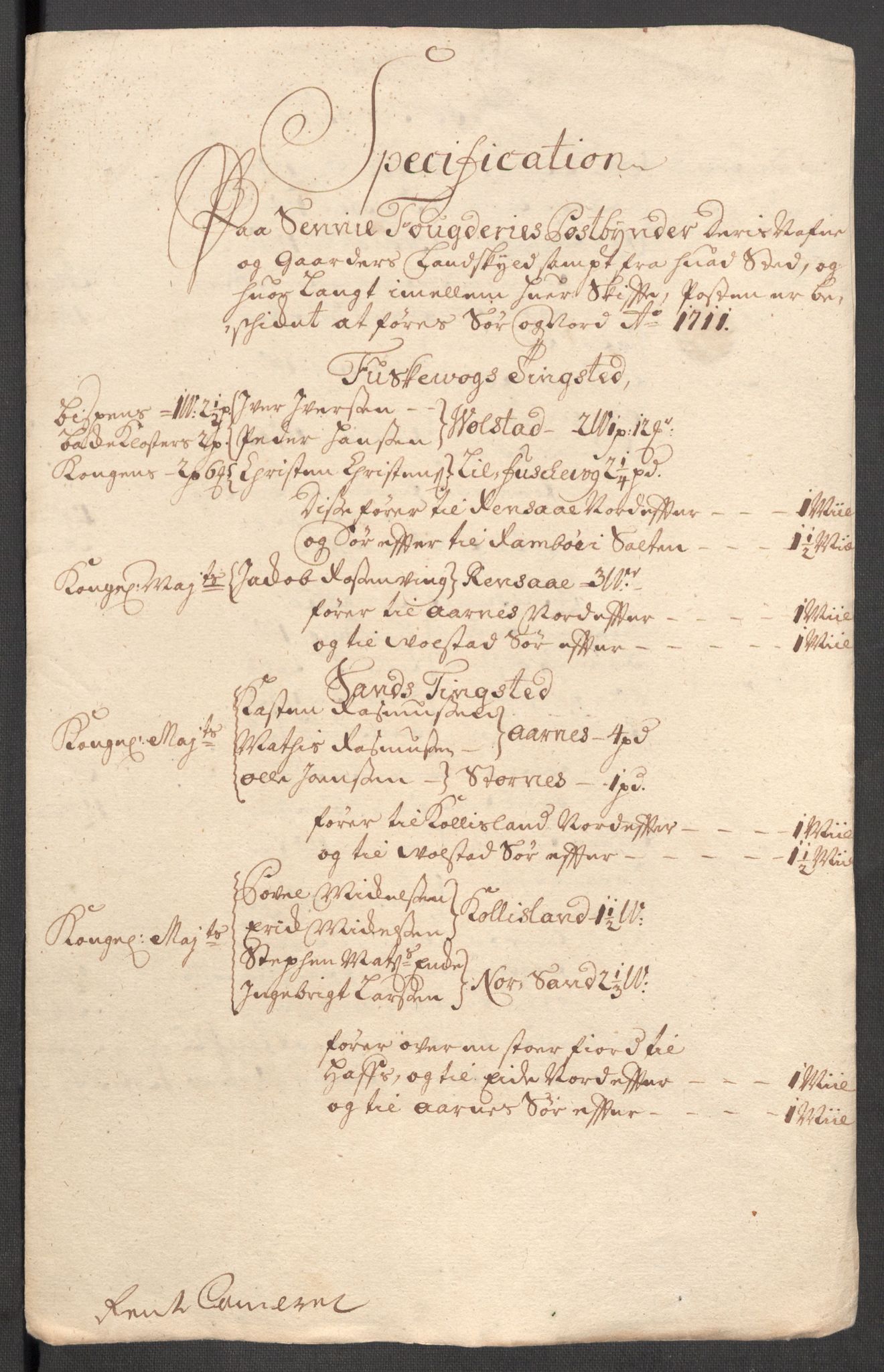 Rentekammeret inntil 1814, Reviderte regnskaper, Fogderegnskap, RA/EA-4092/R68/L4758: Fogderegnskap Senja og Troms, 1711-1712, p. 287