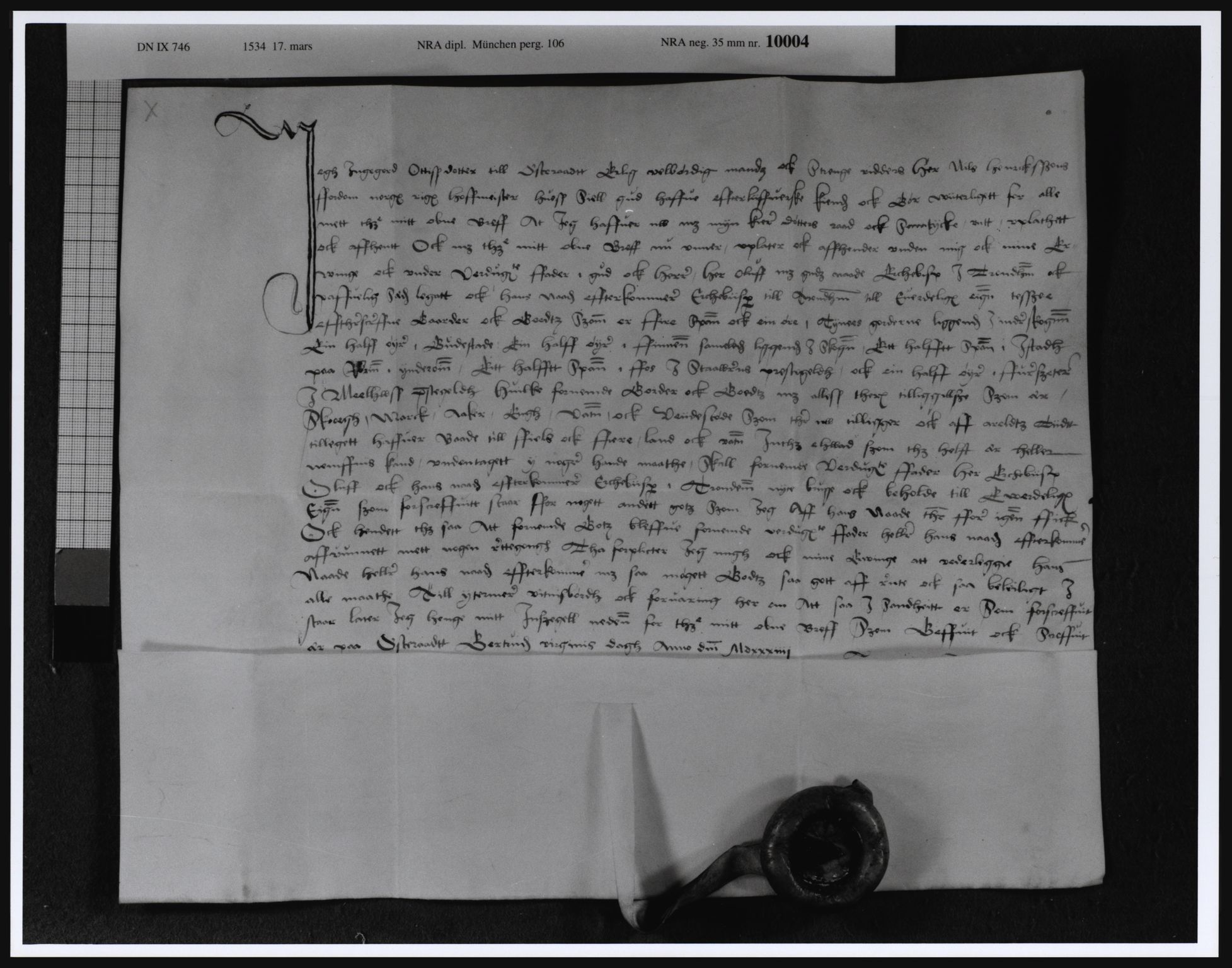 Riksarkivets diplomsamling, AV/RA-EA-5965/F13/F13a/L0015: Pergament nr. 105-106, 1534, p. 5