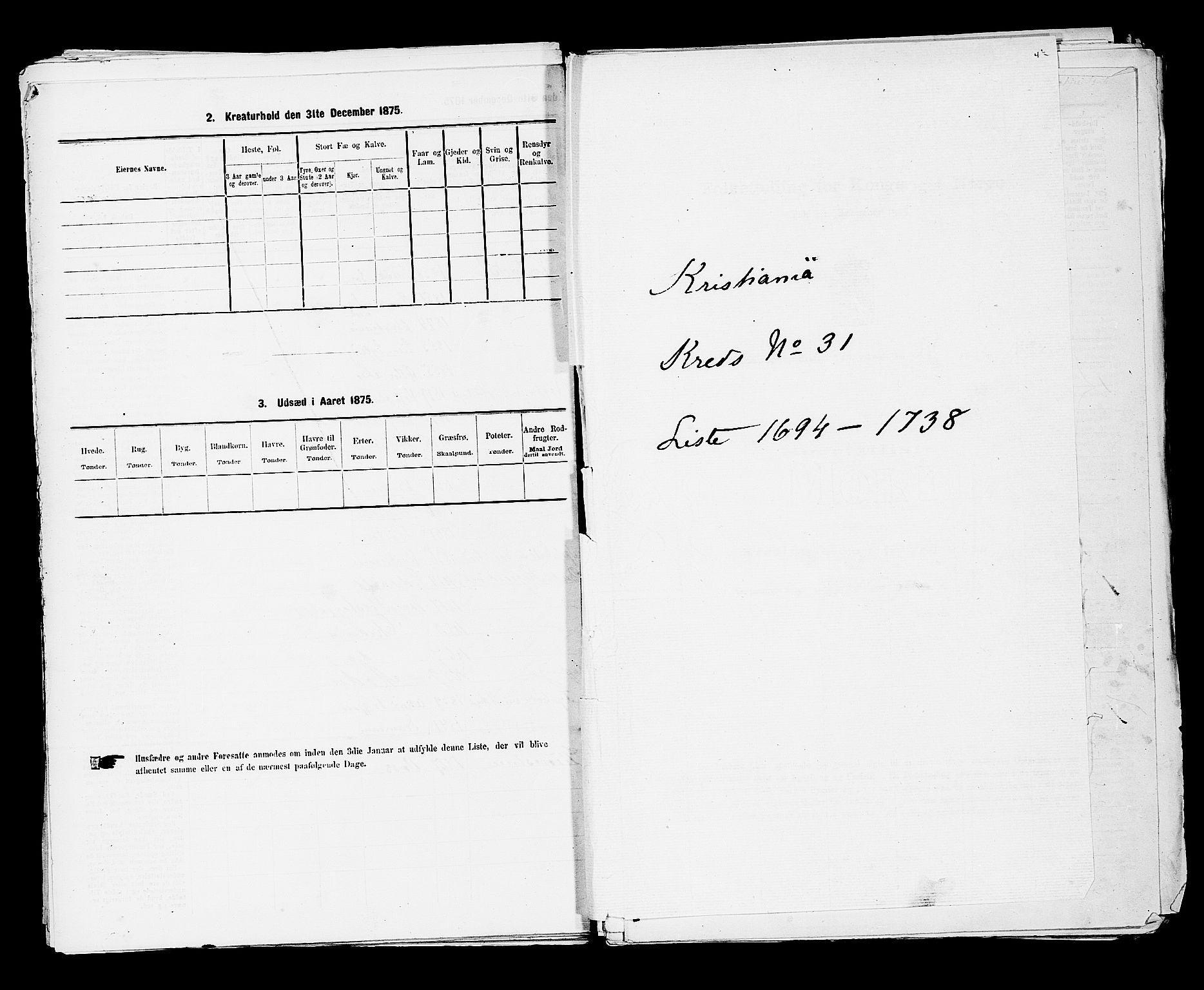 RA, 1875 census for 0301 Kristiania, 1875, p. 4931