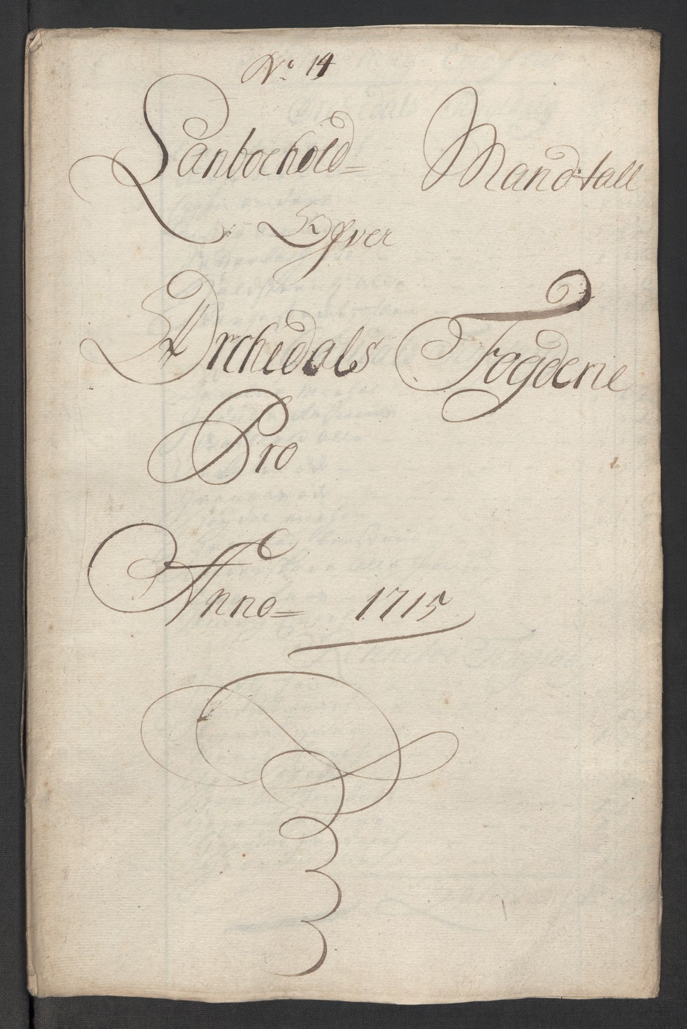 Rentekammeret inntil 1814, Reviderte regnskaper, Fogderegnskap, AV/RA-EA-4092/R60/L3966: Fogderegnskap Orkdal og Gauldal, 1715, p. 186