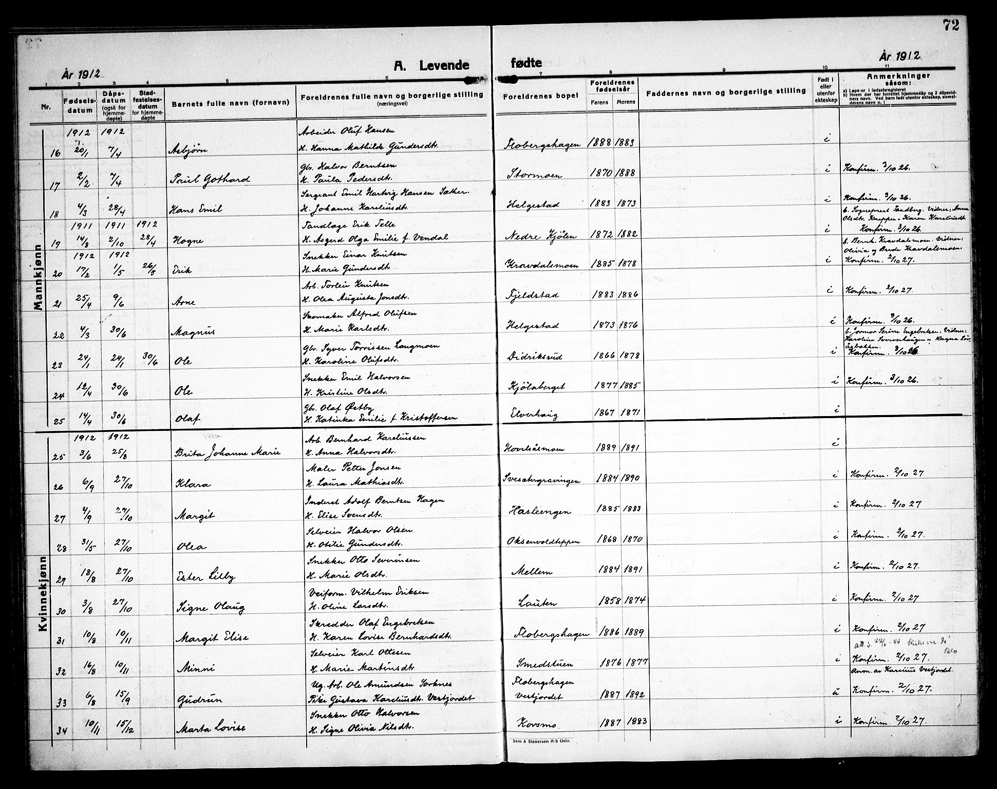 Åsnes prestekontor, AV/SAH-PREST-042/H/Ha/Haa/L0000C: Parish register (official) no. 0A, 1890-1929, p. 72