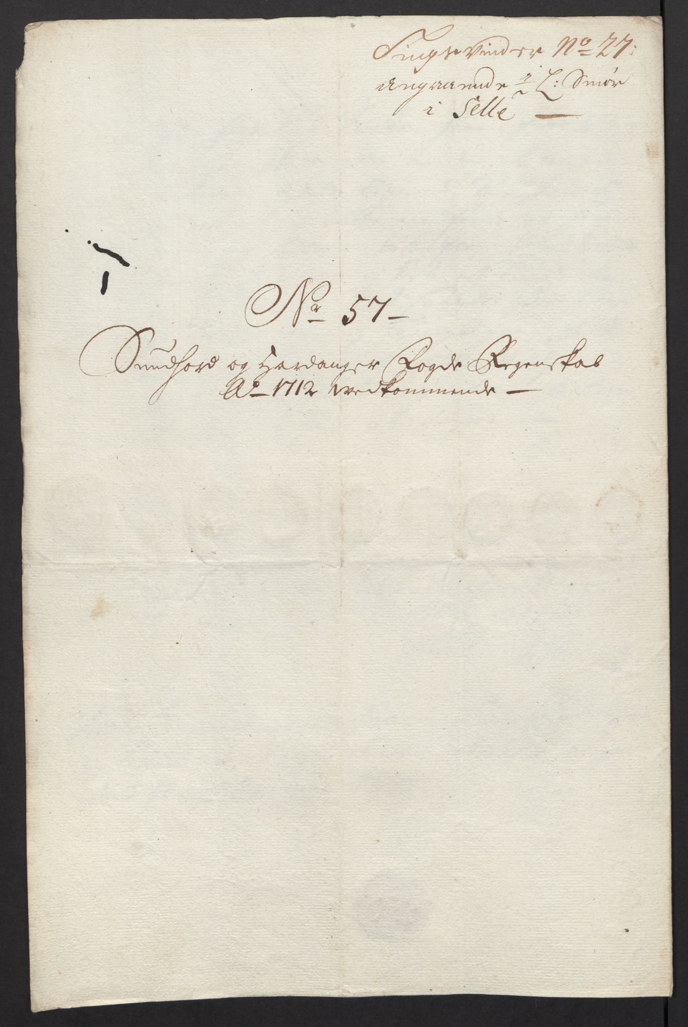 Rentekammeret inntil 1814, Reviderte regnskaper, Fogderegnskap, RA/EA-4092/R48/L2988: Fogderegnskap Sunnhordland og Hardanger, 1712, p. 352