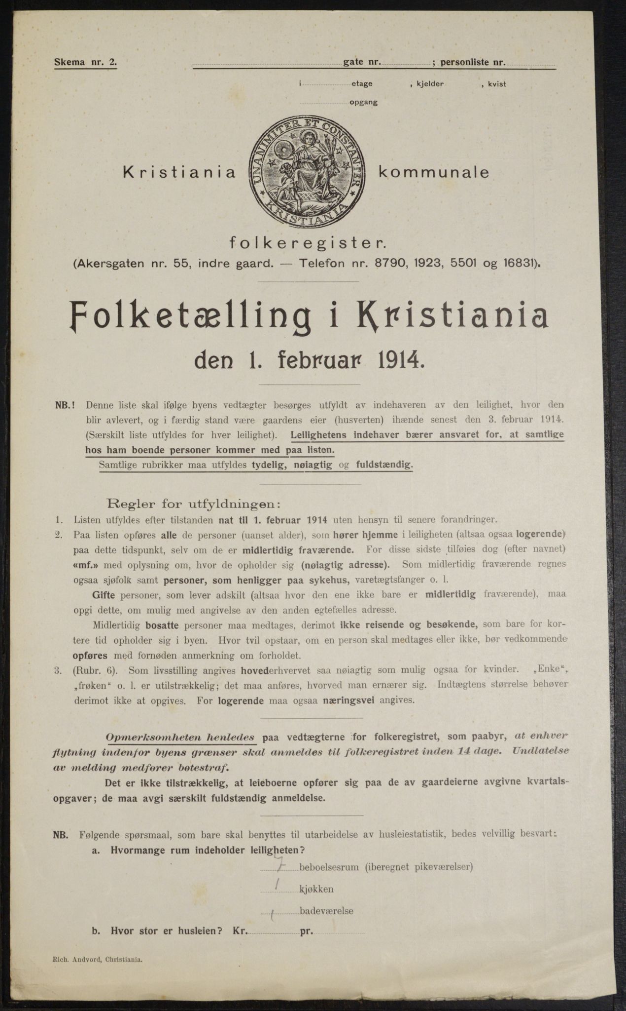 OBA, Municipal Census 1914 for Kristiania, 1914, p. 73453