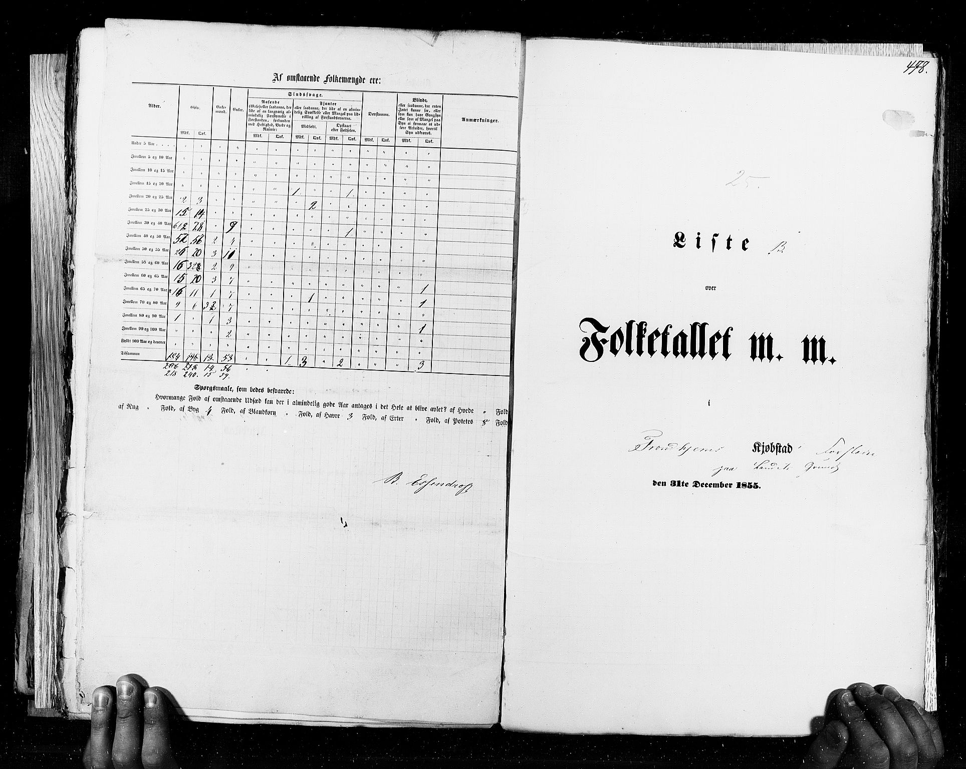 RA, Census 1855, vol. 8: Risør-Vadsø, 1855, p. 478