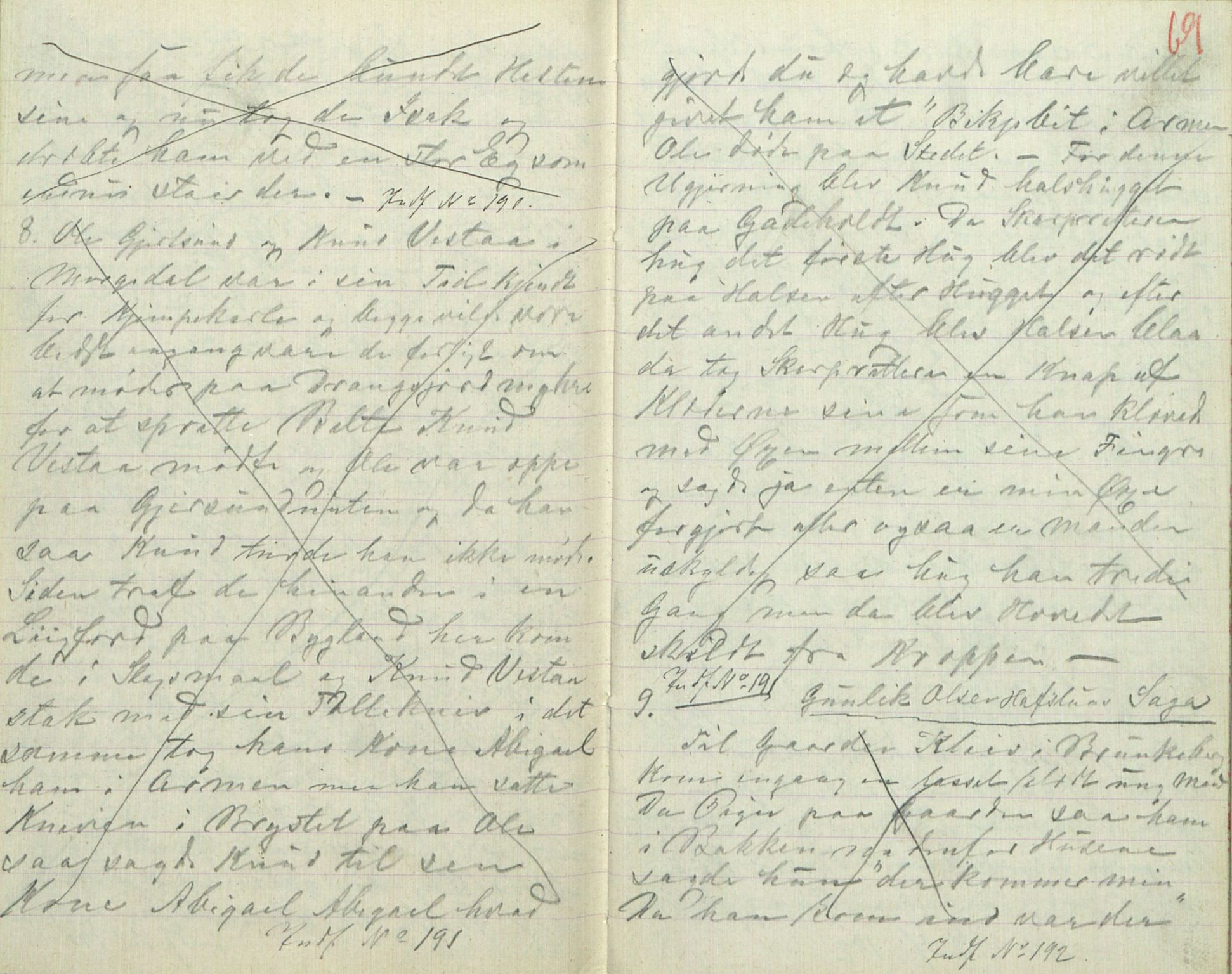 Rikard Berge, TEMU/TGM-A-1003/F/L0016/0015: 529-550 / 543 Oppskrifter av Halvor N. Tvedten, 1894, p. 68-69