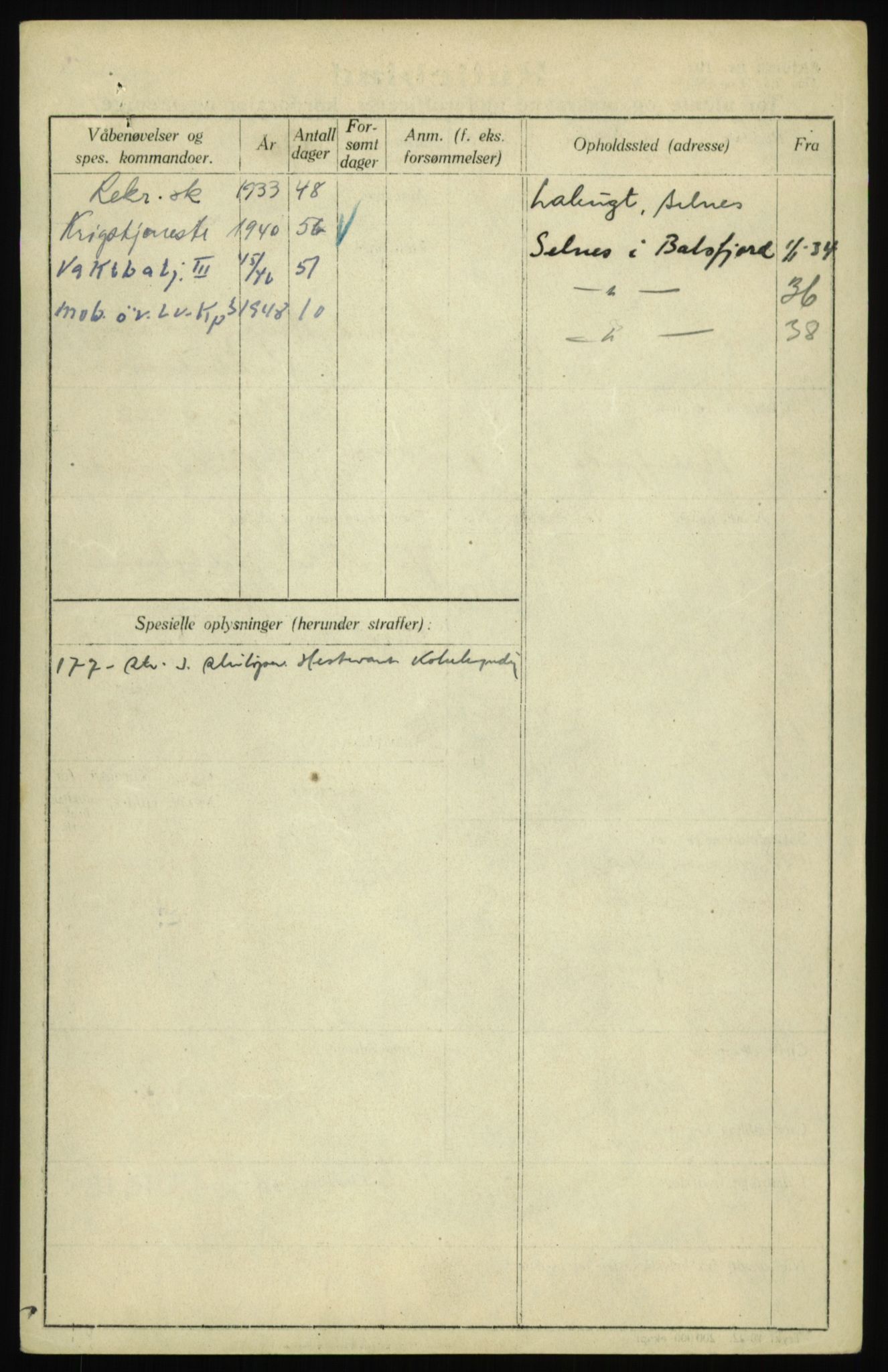 Forsvaret, Troms infanteriregiment nr. 16, AV/RA-RAFA-3146/P/Pa/L0017: Rulleblad for regimentets menige mannskaper, årsklasse 1933, 1933, p. 1338