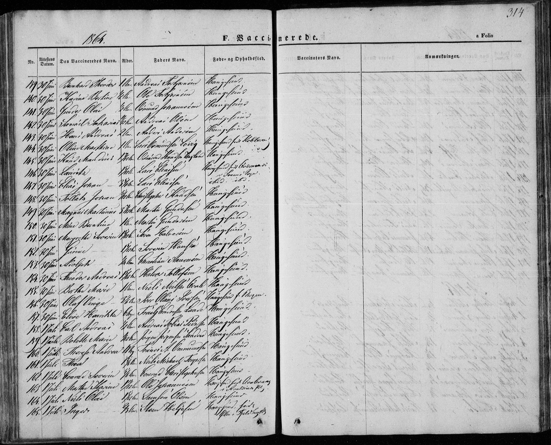 Torvastad sokneprestkontor, AV/SAST-A -101857/H/Ha/Haa/L0011: Parish register (official) no. A 11, 1857-1866, p. 314