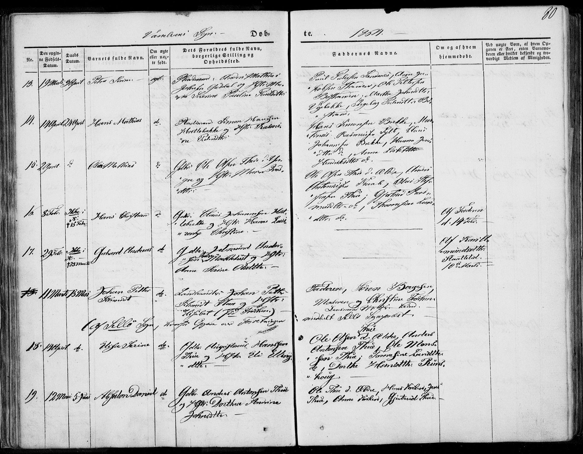 Ministerialprotokoller, klokkerbøker og fødselsregistre - Møre og Romsdal, SAT/A-1454/501/L0006: Parish register (official) no. 501A06, 1844-1868, p. 80