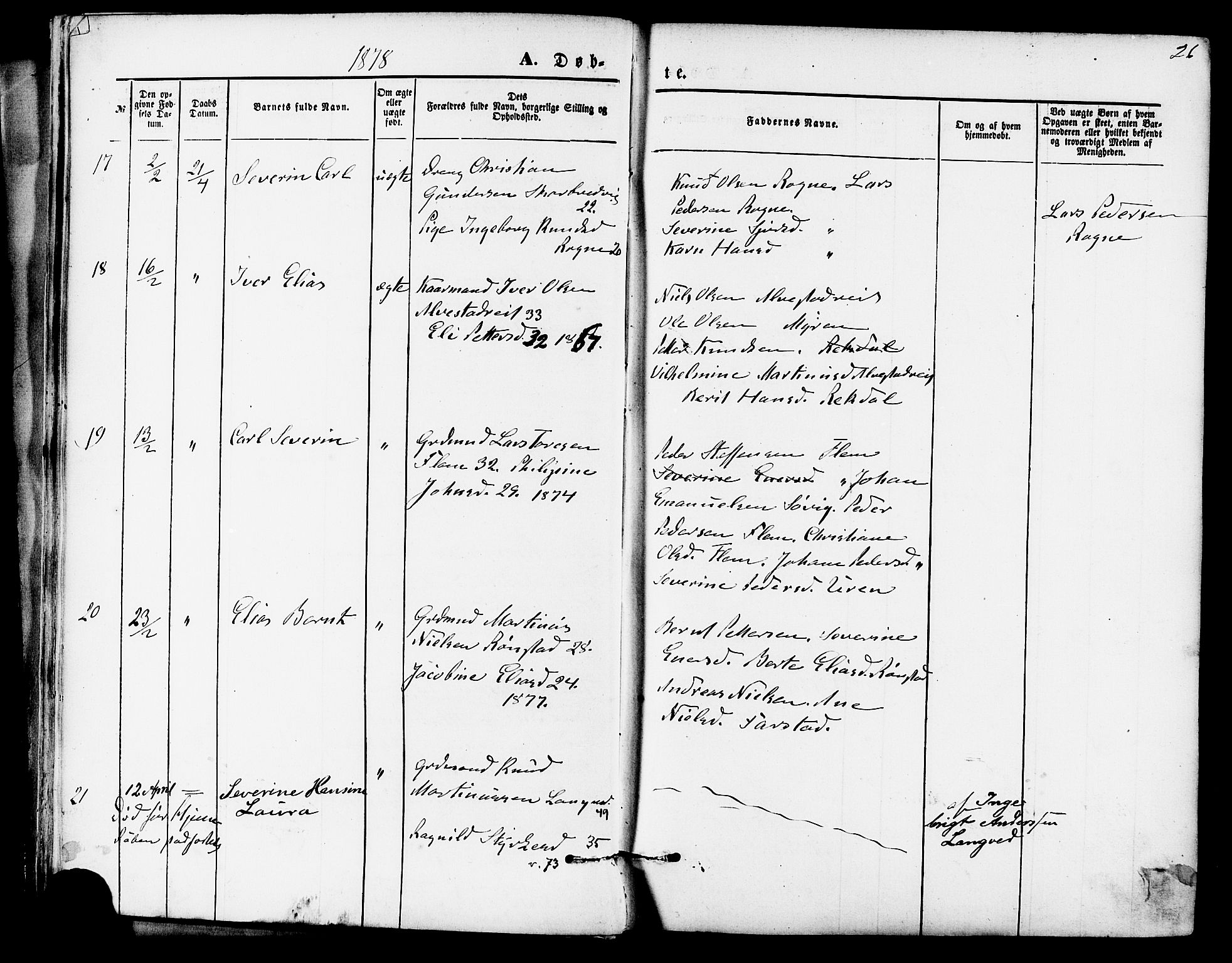 Ministerialprotokoller, klokkerbøker og fødselsregistre - Møre og Romsdal, SAT/A-1454/536/L0500: Parish register (official) no. 536A09, 1876-1889, p. 26