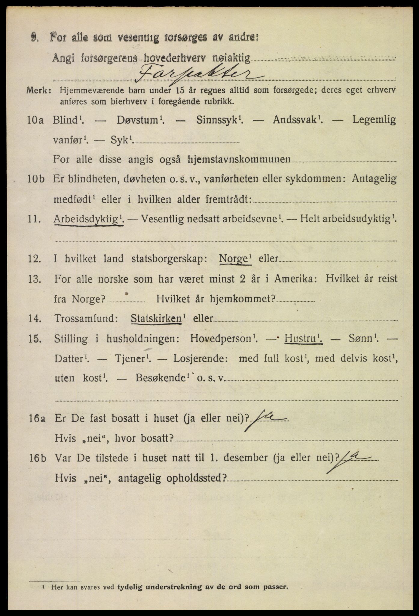 SAH, 1920 census for Nord-Aurdal, 1920, p. 7627