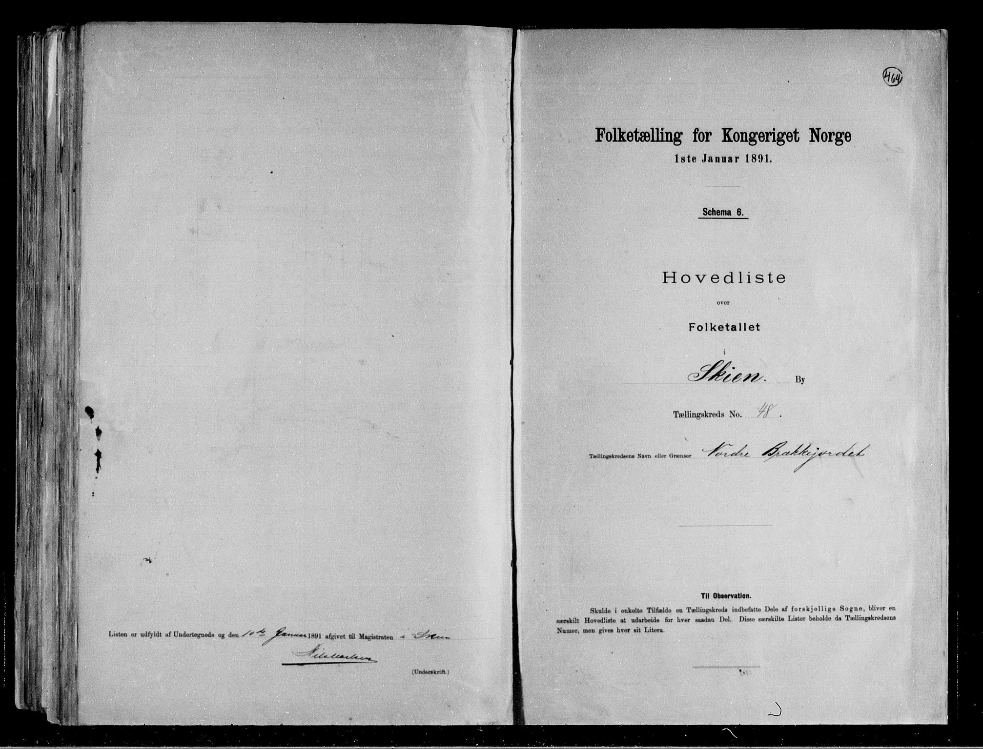 RA, 1891 census for 0806 Skien, 1891, p. 103