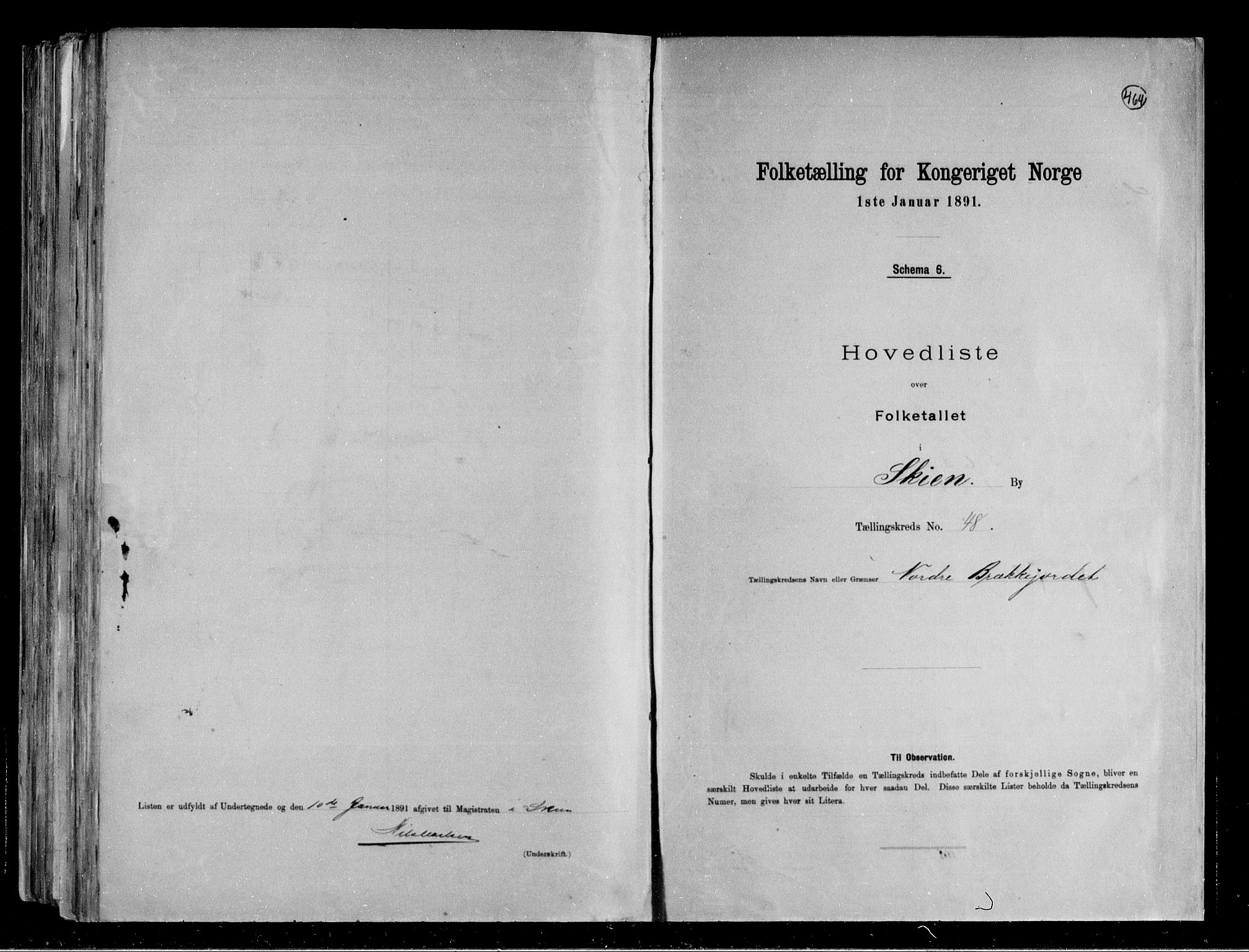 RA, 1891 census for 0806 Skien, 1891, p. 103