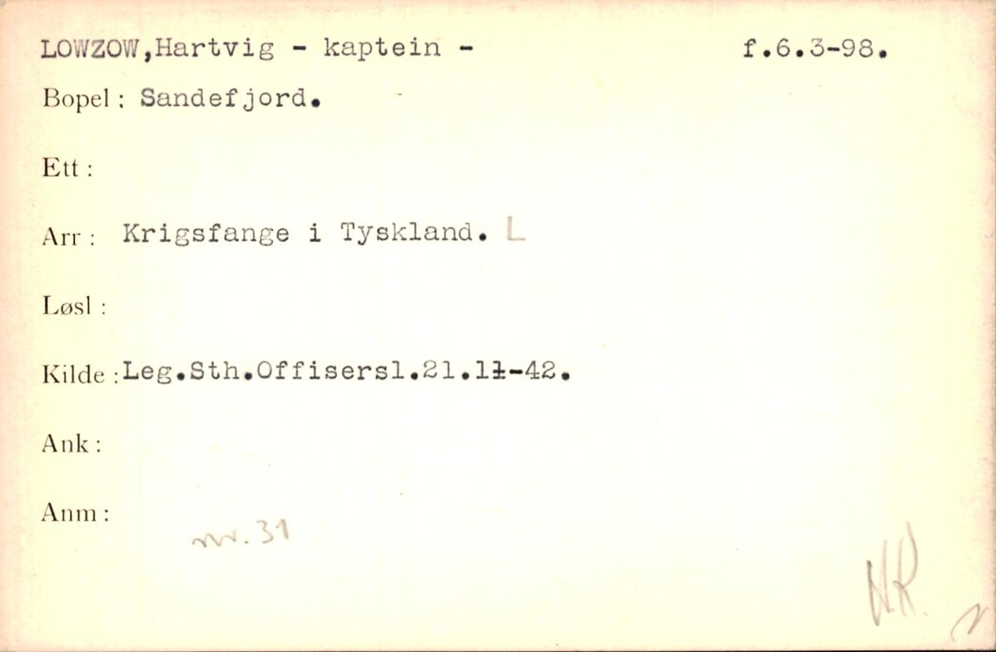 Forsvaret, Forsvarets krigshistoriske avdeling, AV/RA-RAFA-2017/Y/Yf/L0200: II-C-11-2102  -  Norske krigsfanger i Tyskland, 1940-1945, p. 654