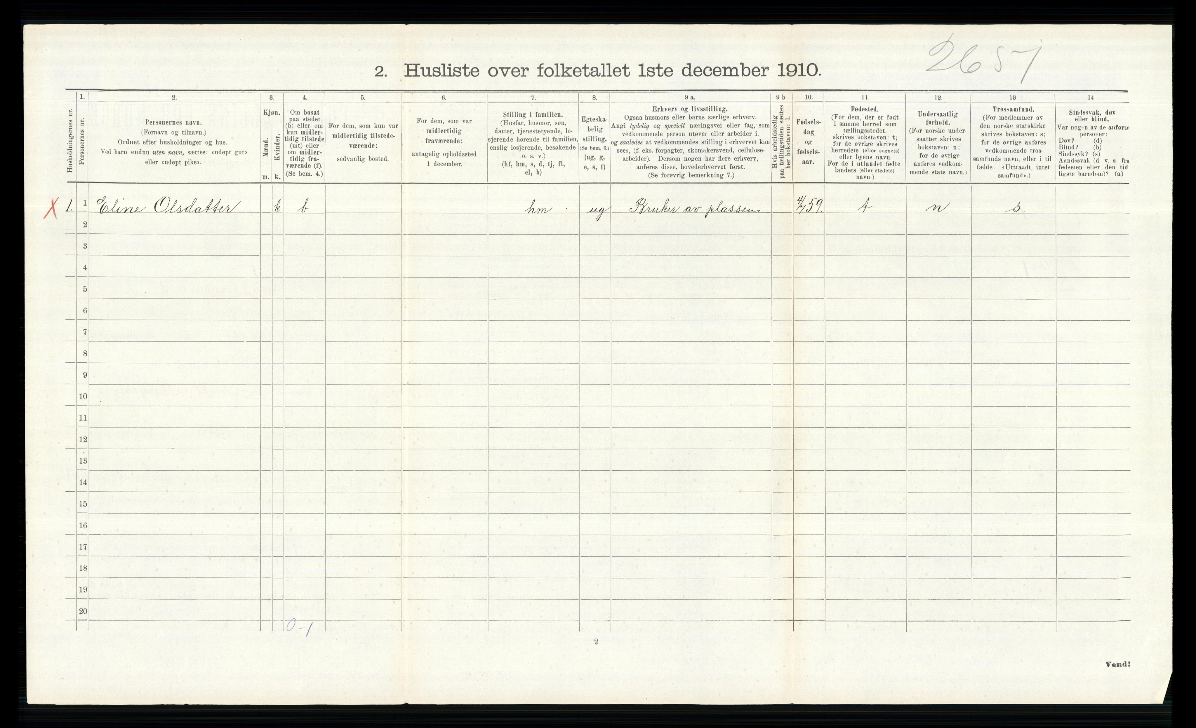 RA, 1910 census for Ringsaker, 1910, p. 656