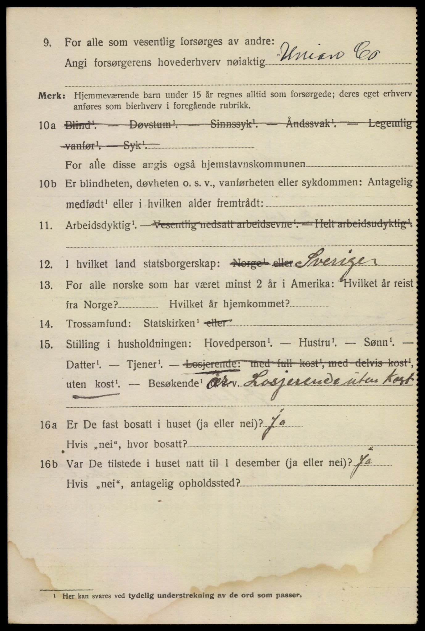 SAKO, 1920 census for Skien, 1920, p. 28593