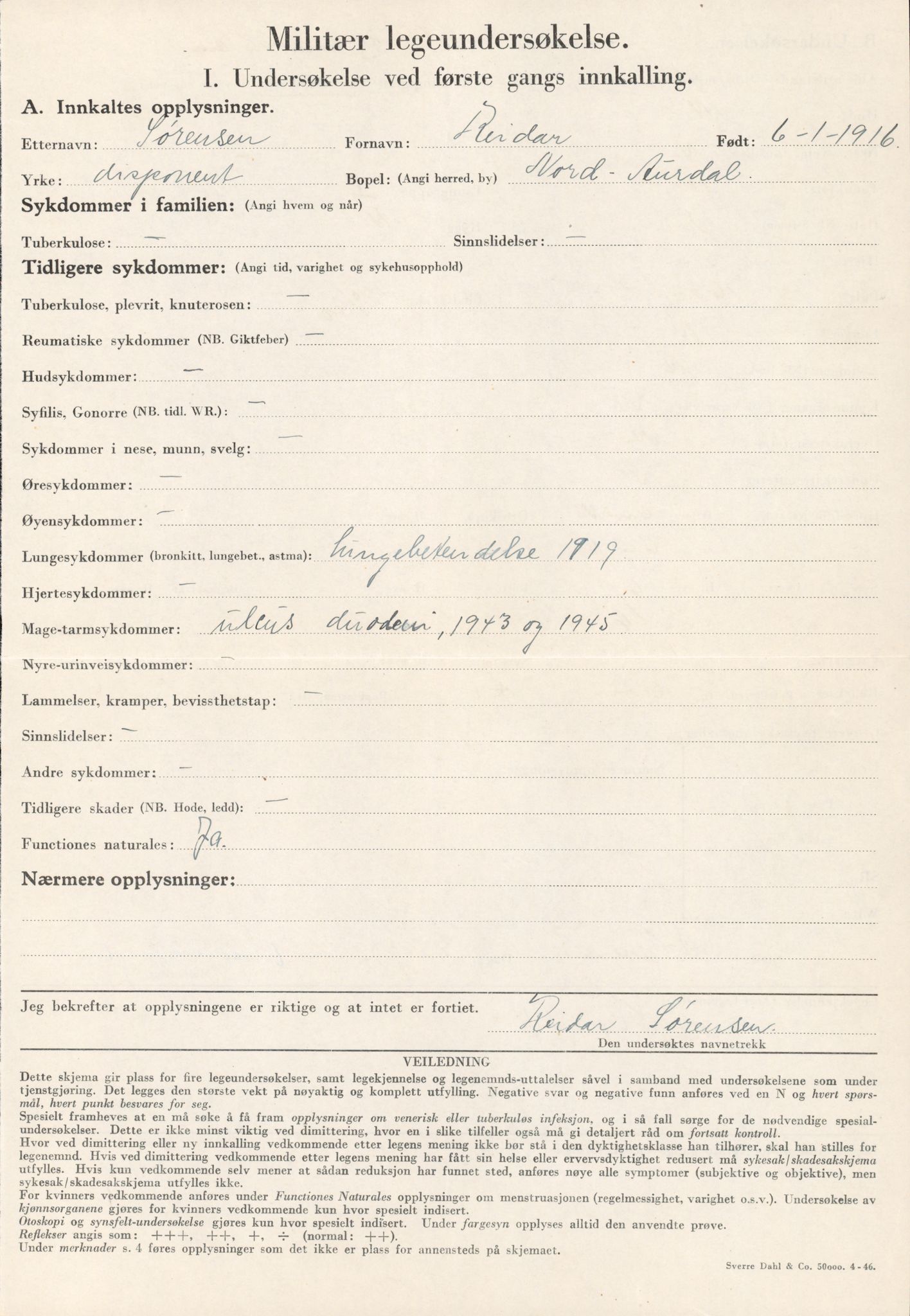 Forsvaret, Rygge hovedflystasjon, AV/RA-RAFA-2298/P/Pd/L0045: Sørensen, Reidar - Aaslid, Bergfinn - f. 1916, 1916, p. 5