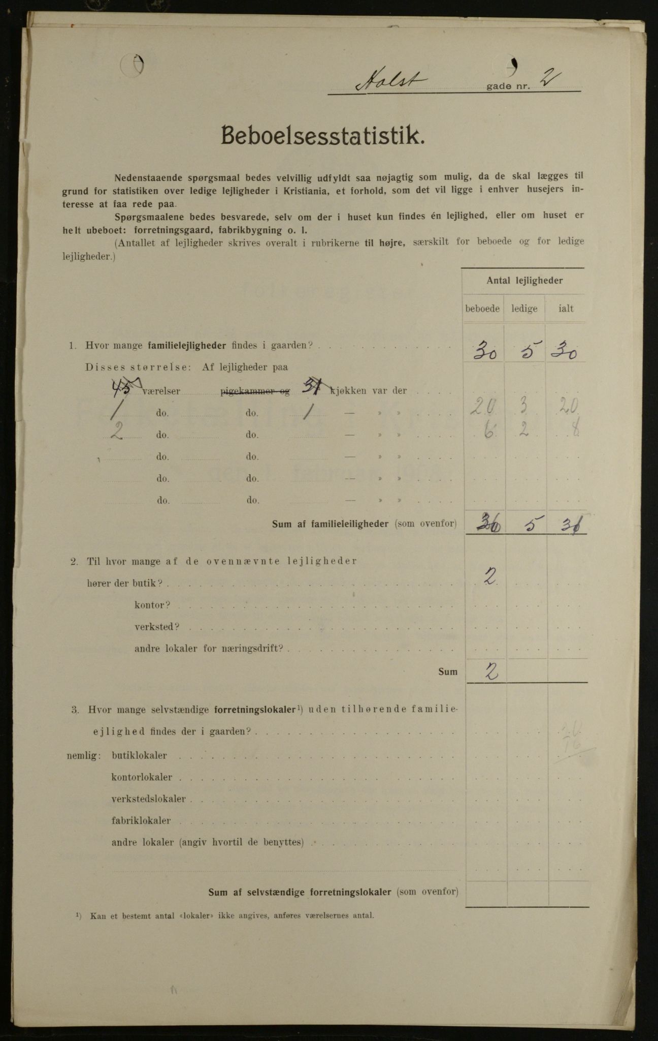 OBA, Municipal Census 1908 for Kristiania, 1908, p. 36849