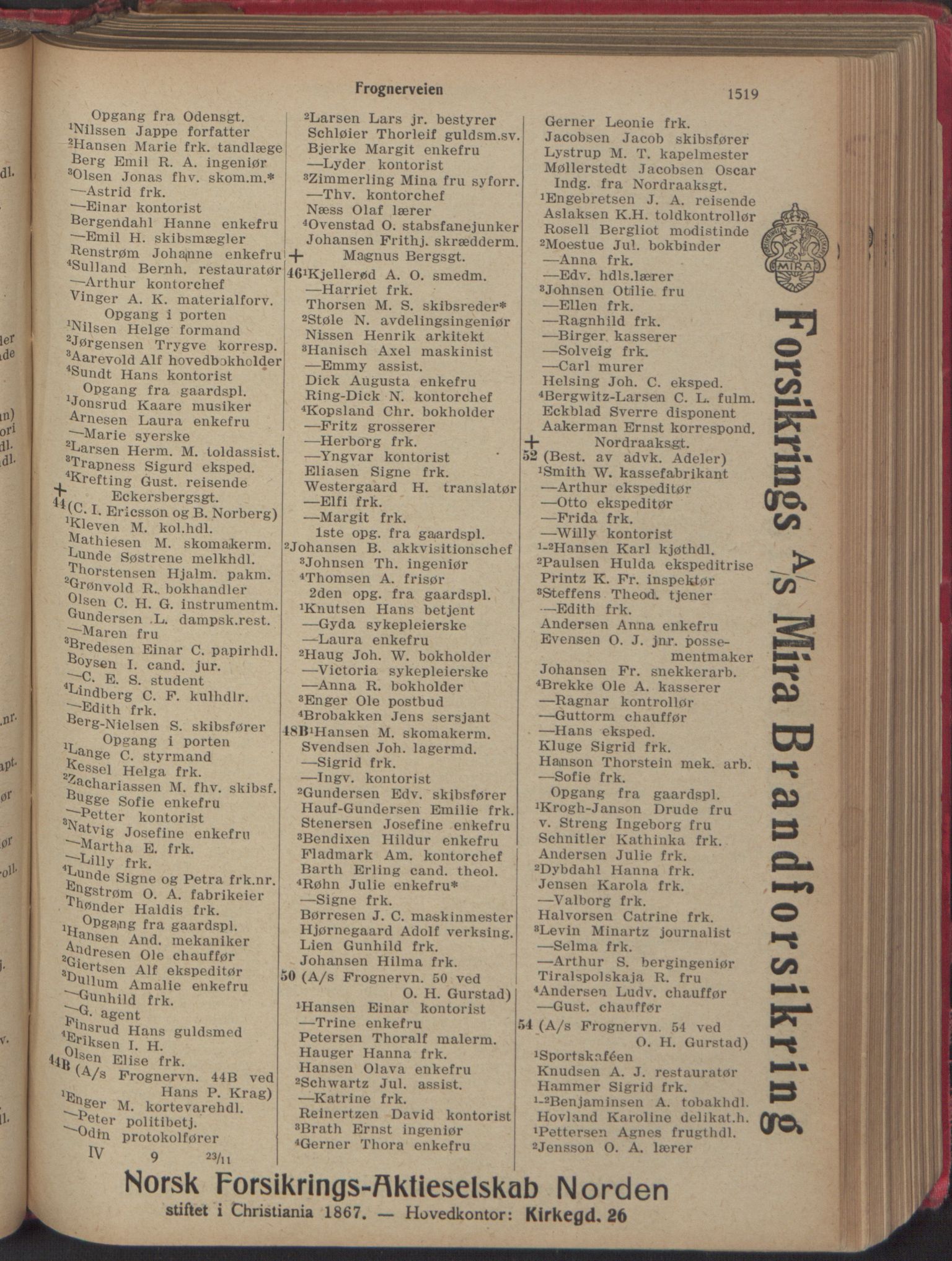 Kristiania/Oslo adressebok, PUBL/-, 1918, p. 1672