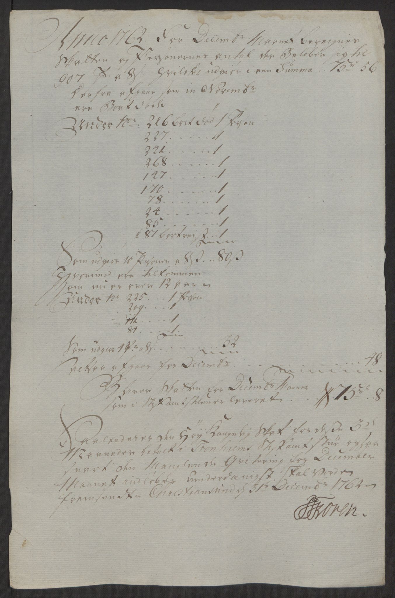 Rentekammeret inntil 1814, Reviderte regnskaper, Byregnskaper, AV/RA-EA-4066/R/Rr/L0495/0004: [R1] Kontribusjonsregnskap / Ekstraskatt, 1762-1772, p. 28