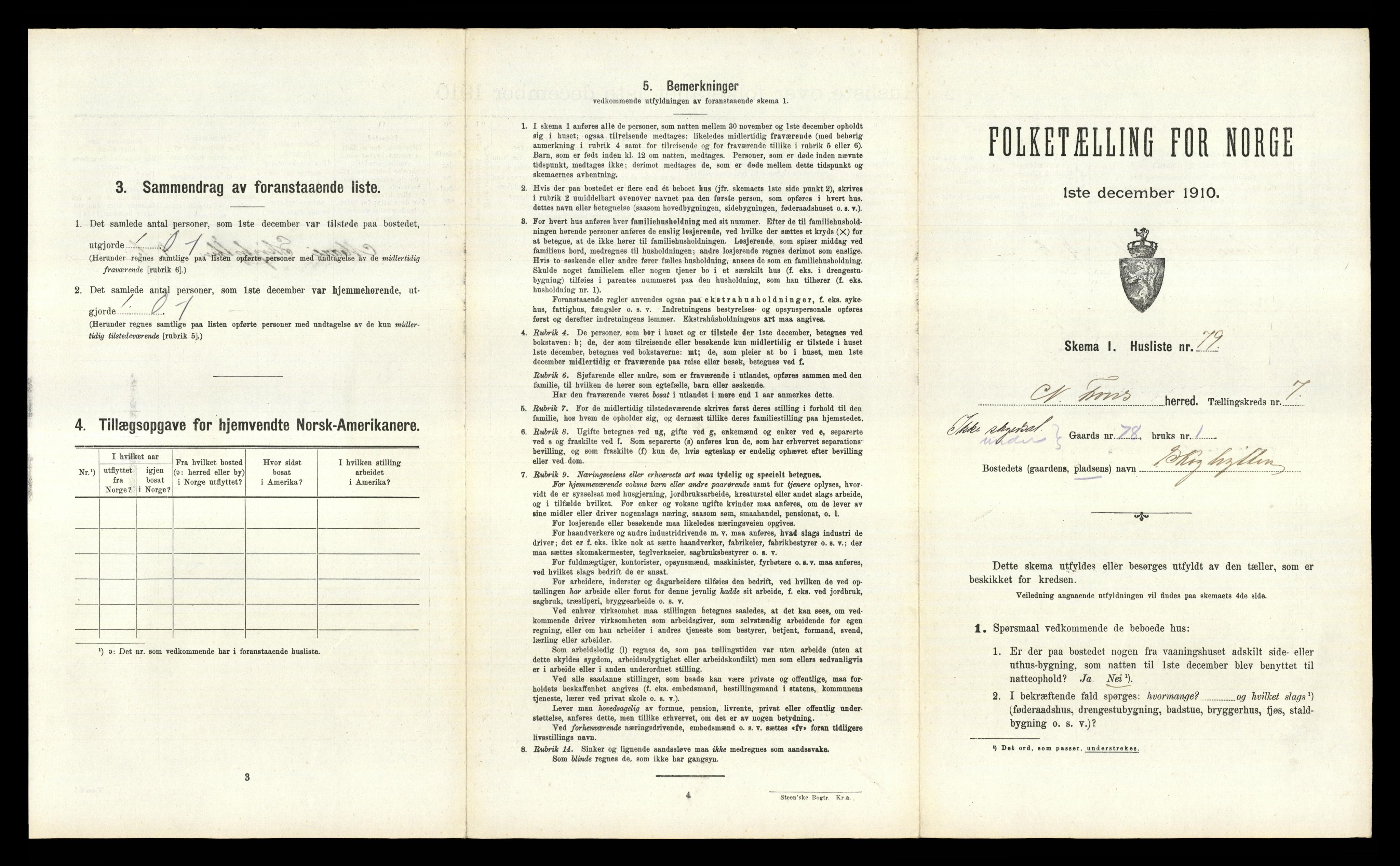 RA, 1910 census for Nord-Fron, 1910, p. 942