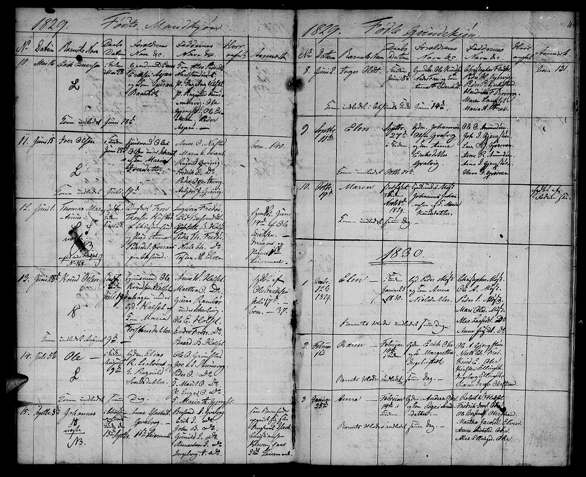 Ministerialprotokoller, klokkerbøker og fødselsregistre - Møre og Romsdal, AV/SAT-A-1454/573/L0872: Parish register (official) no. 573A02, 1828-1832, p. 4